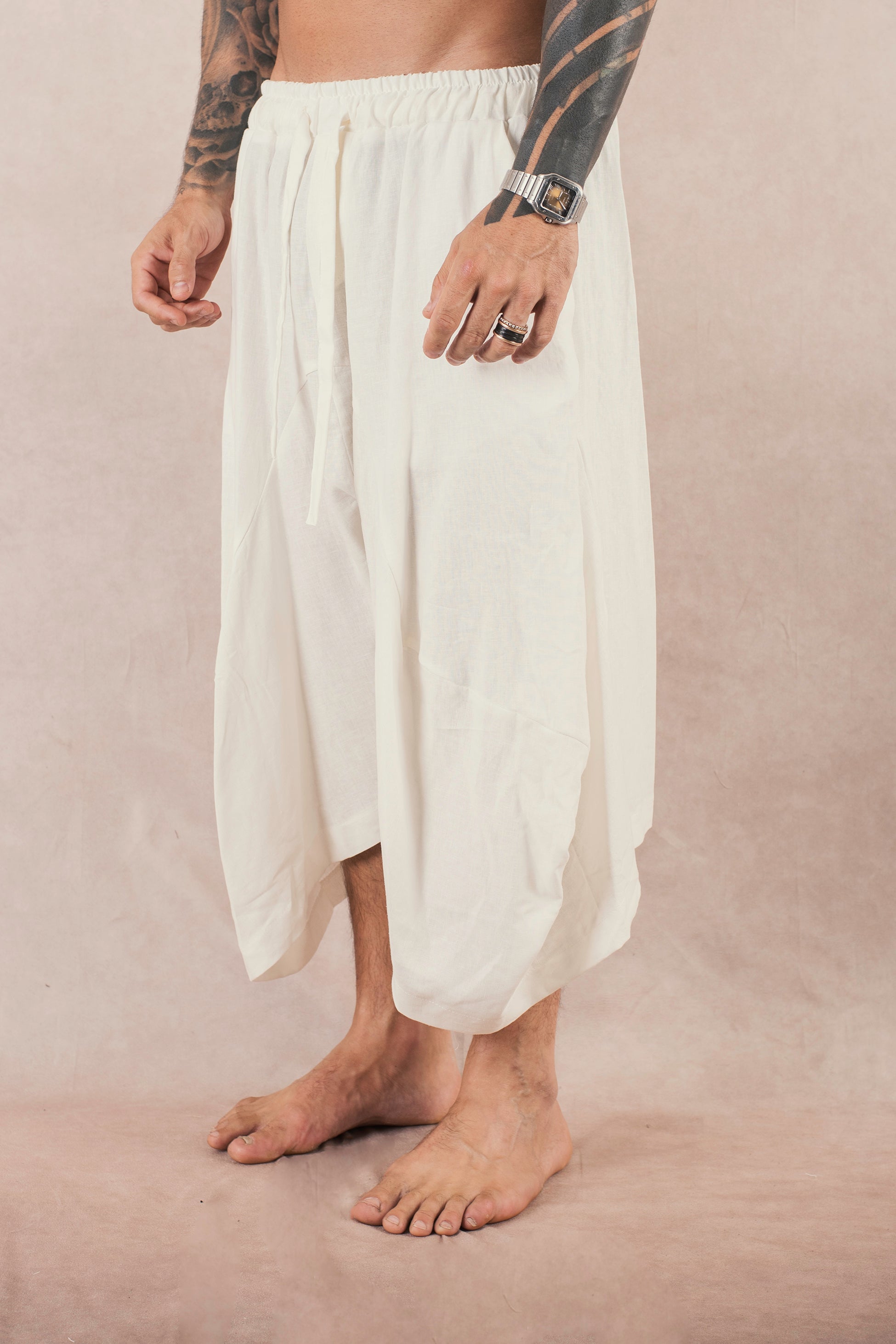 Short  In Lino Bianco