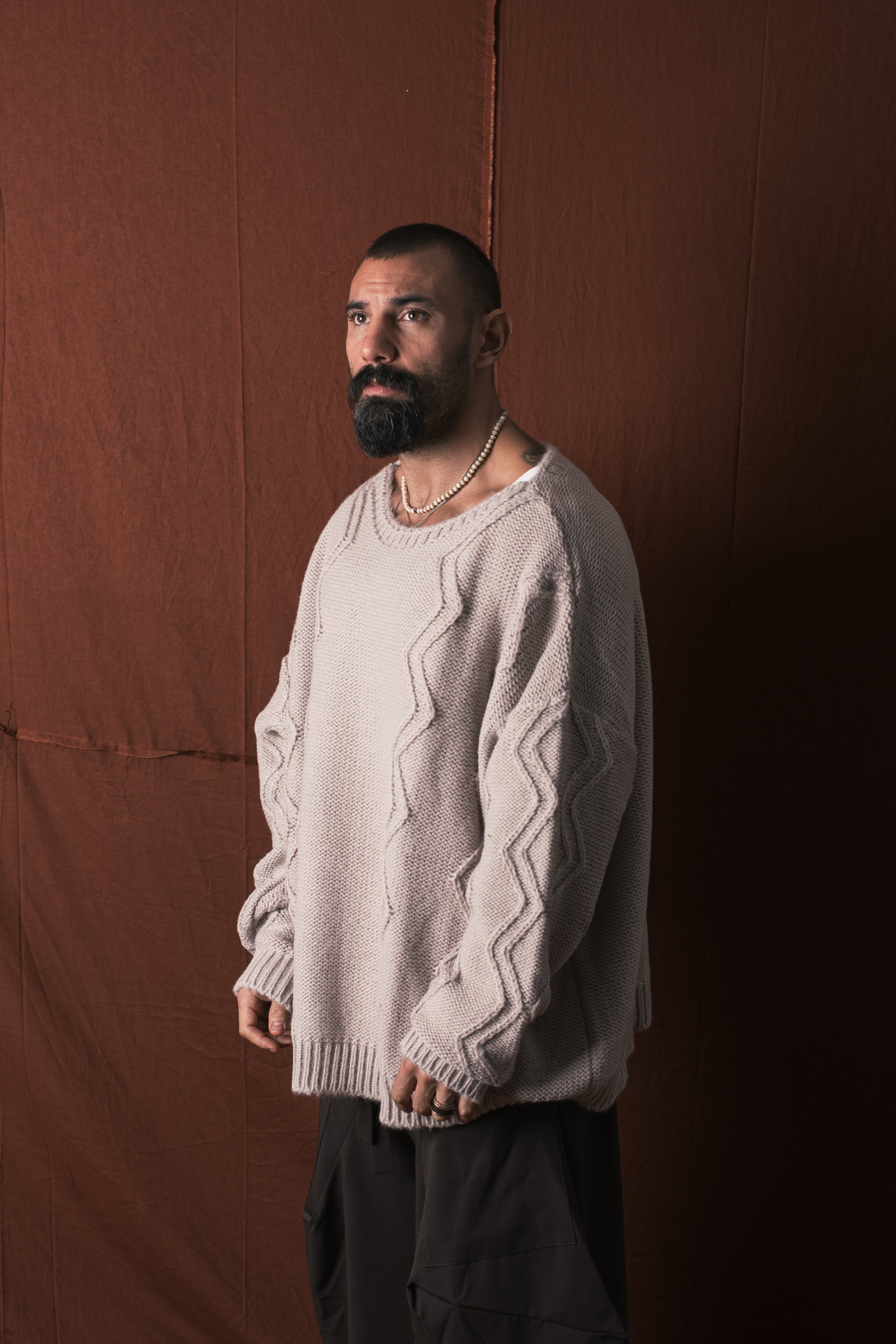 Girocollo Big Over Beige