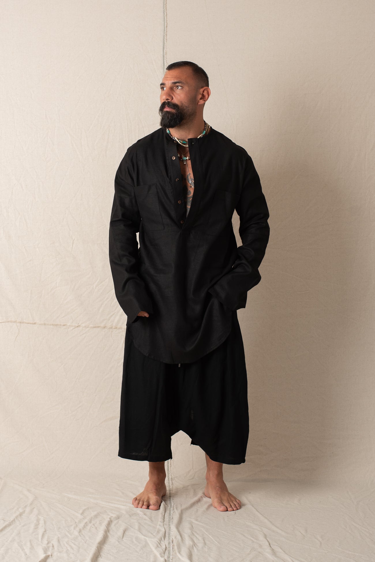 Serafino In Lino Nero