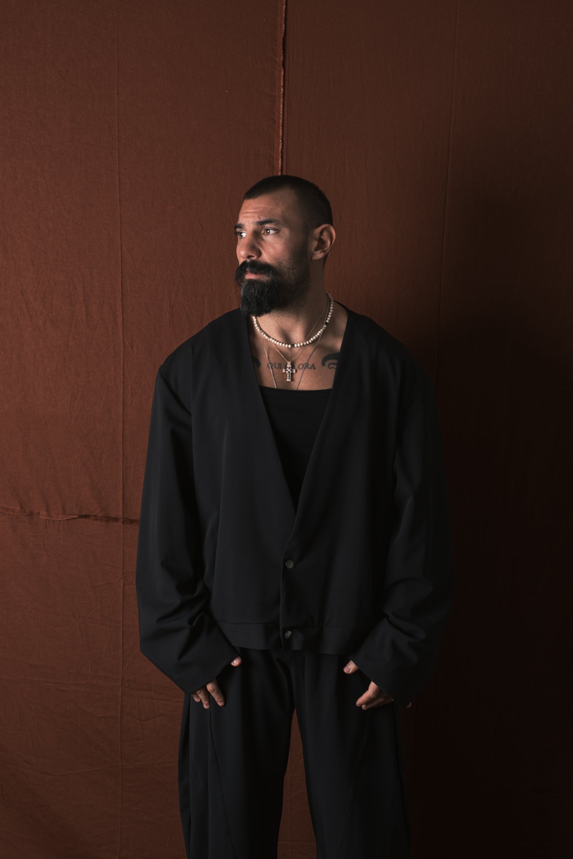 Giacca Crop Oversize Nero