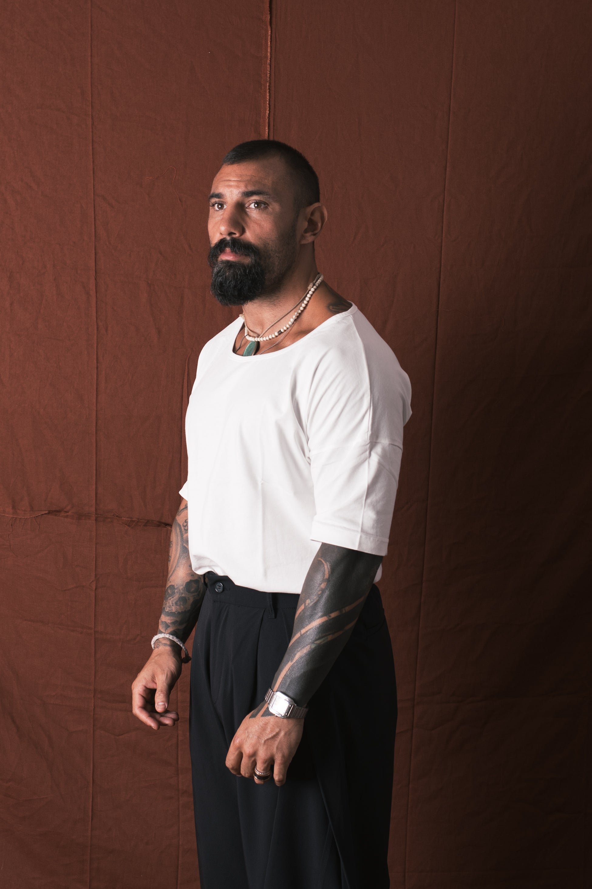 T-Shirt Mezza Manica Bianco
