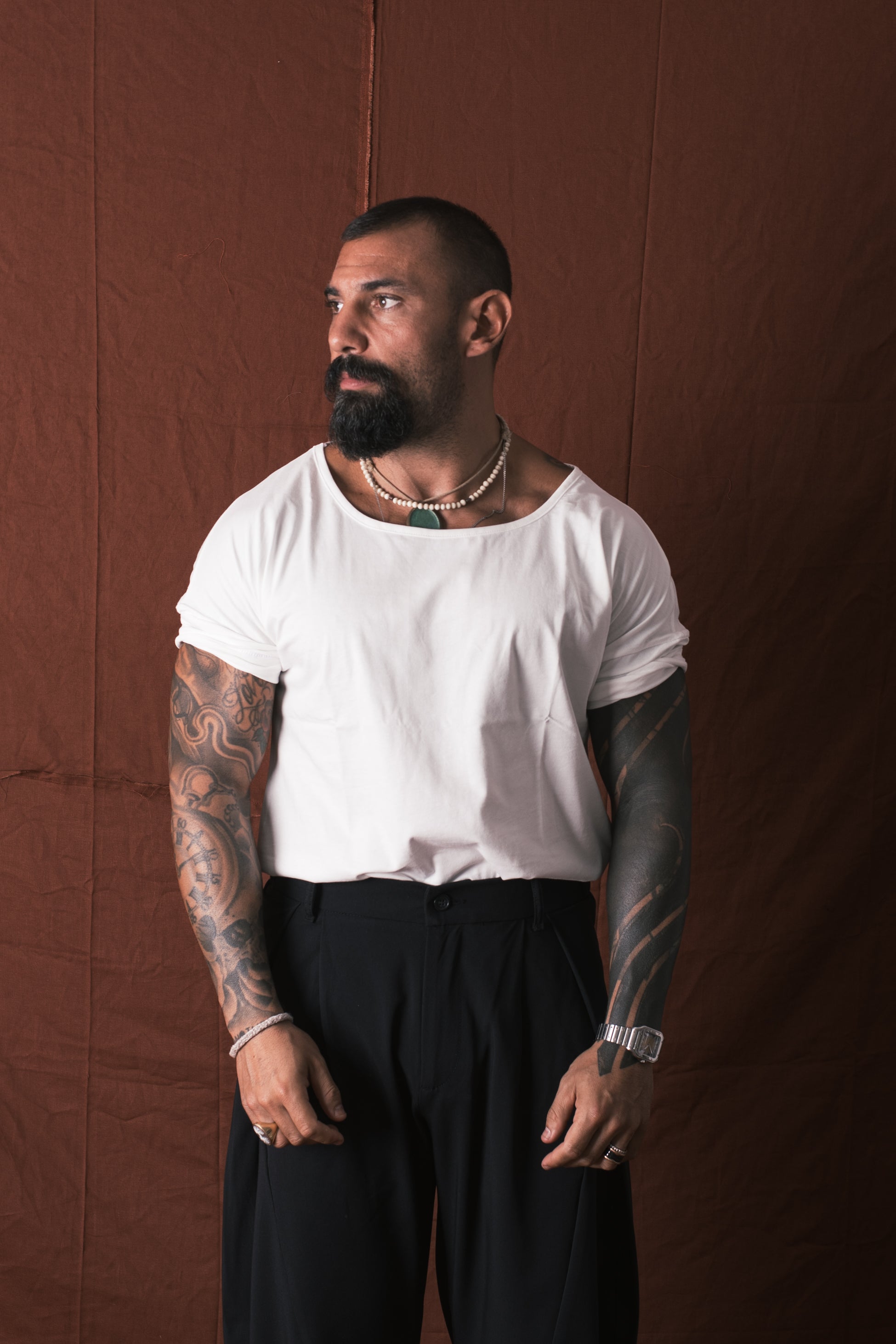 T-Shirt Mezza Manica Bianco