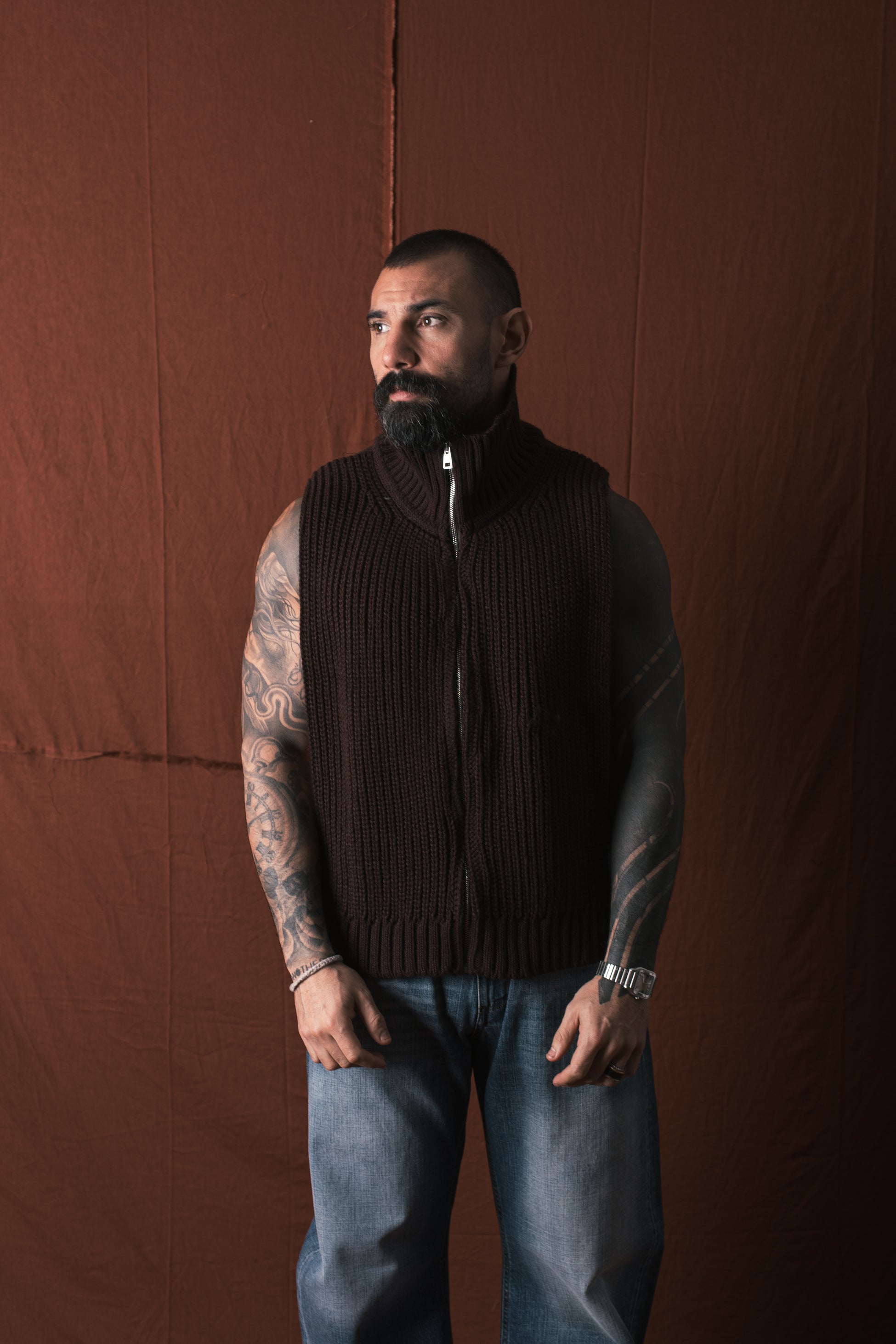 Smanicato Zip In  Lana Moro