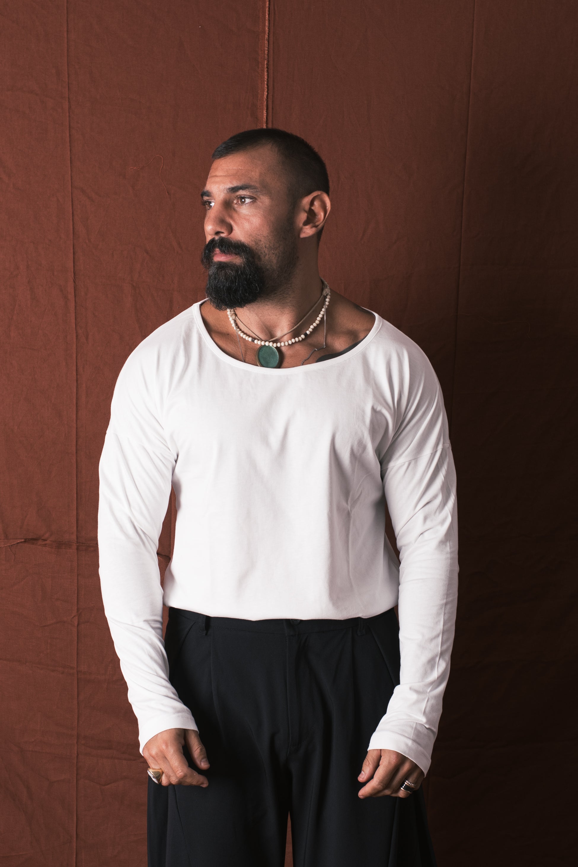 T-Shirt Manica Lunga Bianco