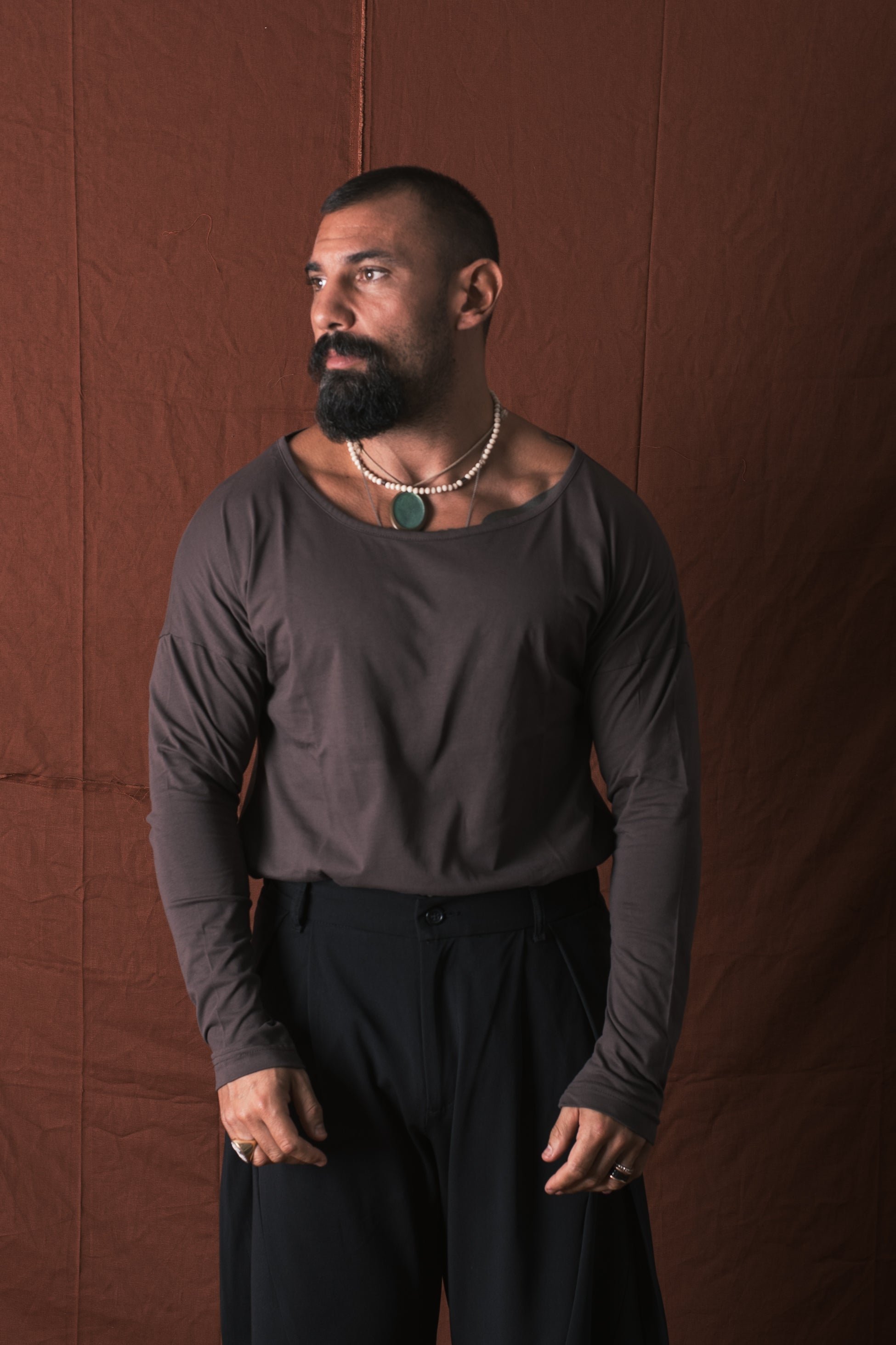 T-shirt Manica Lunga Moro