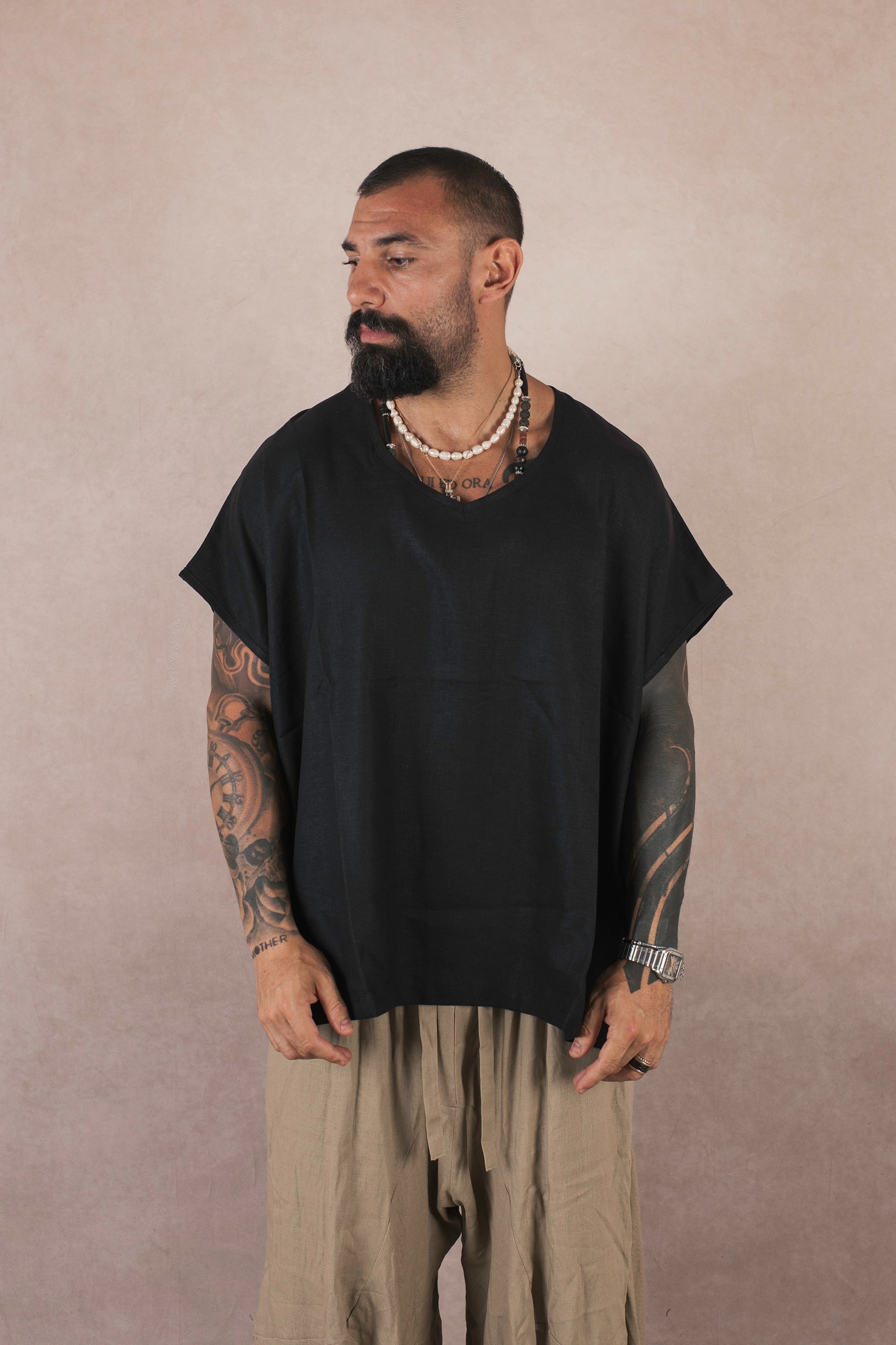 Chamaco In Lino Nero