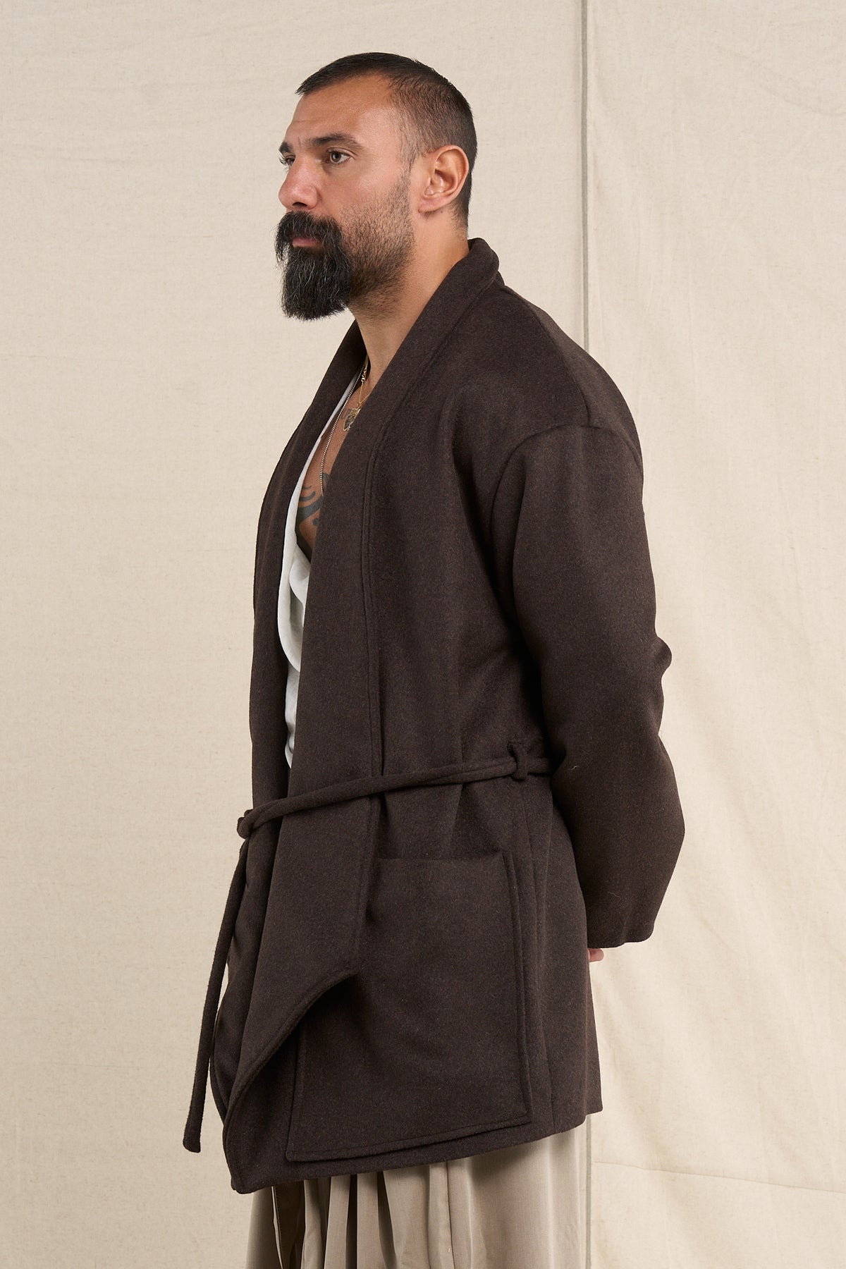 Cappotto Sciallato Moro