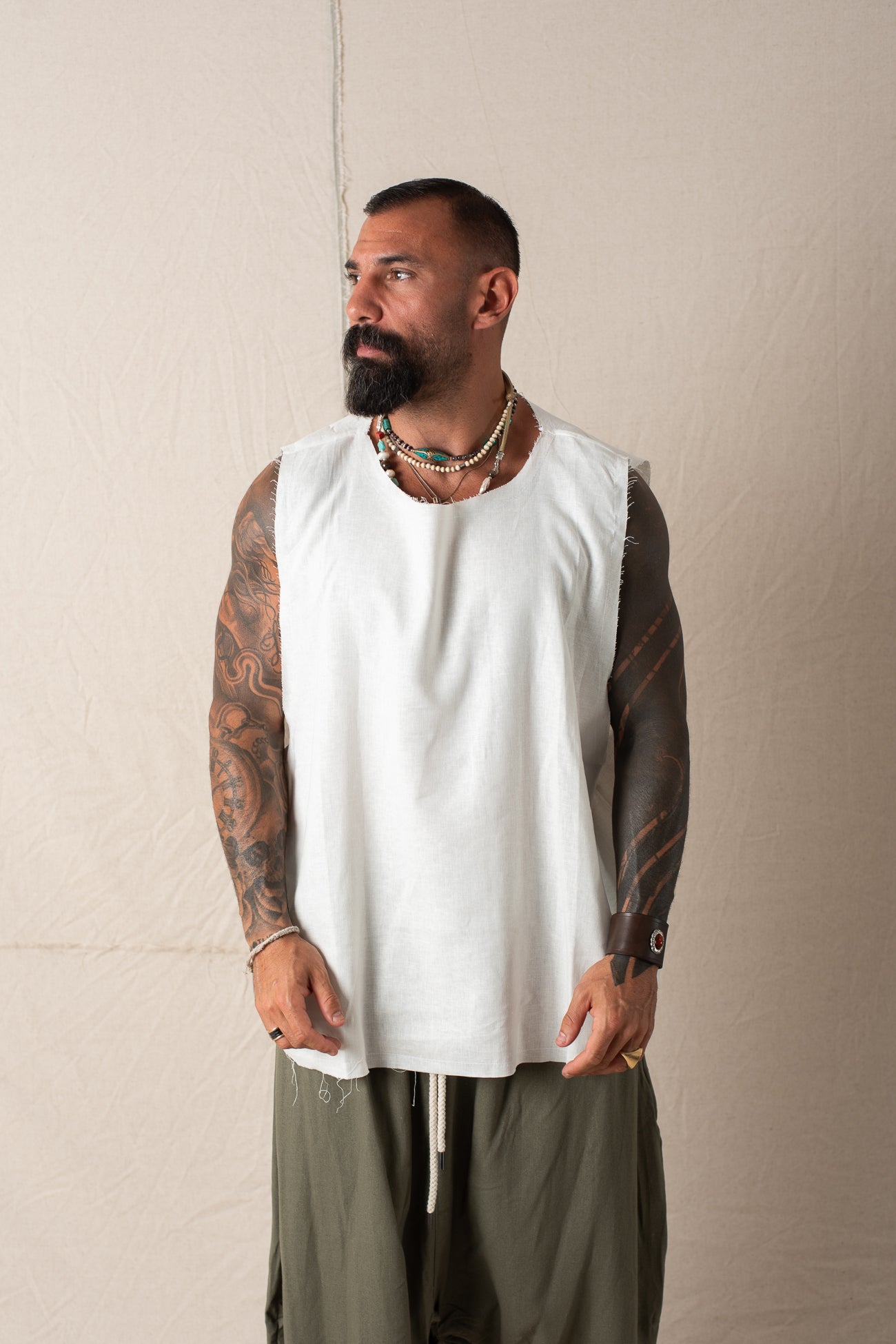 Smanicato Oversize Bianco