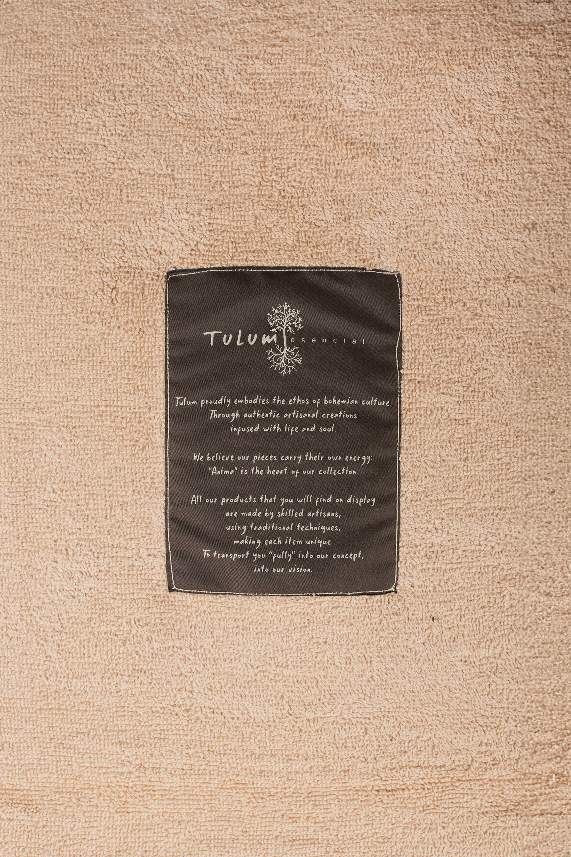 Telo mare in Spugna Beige