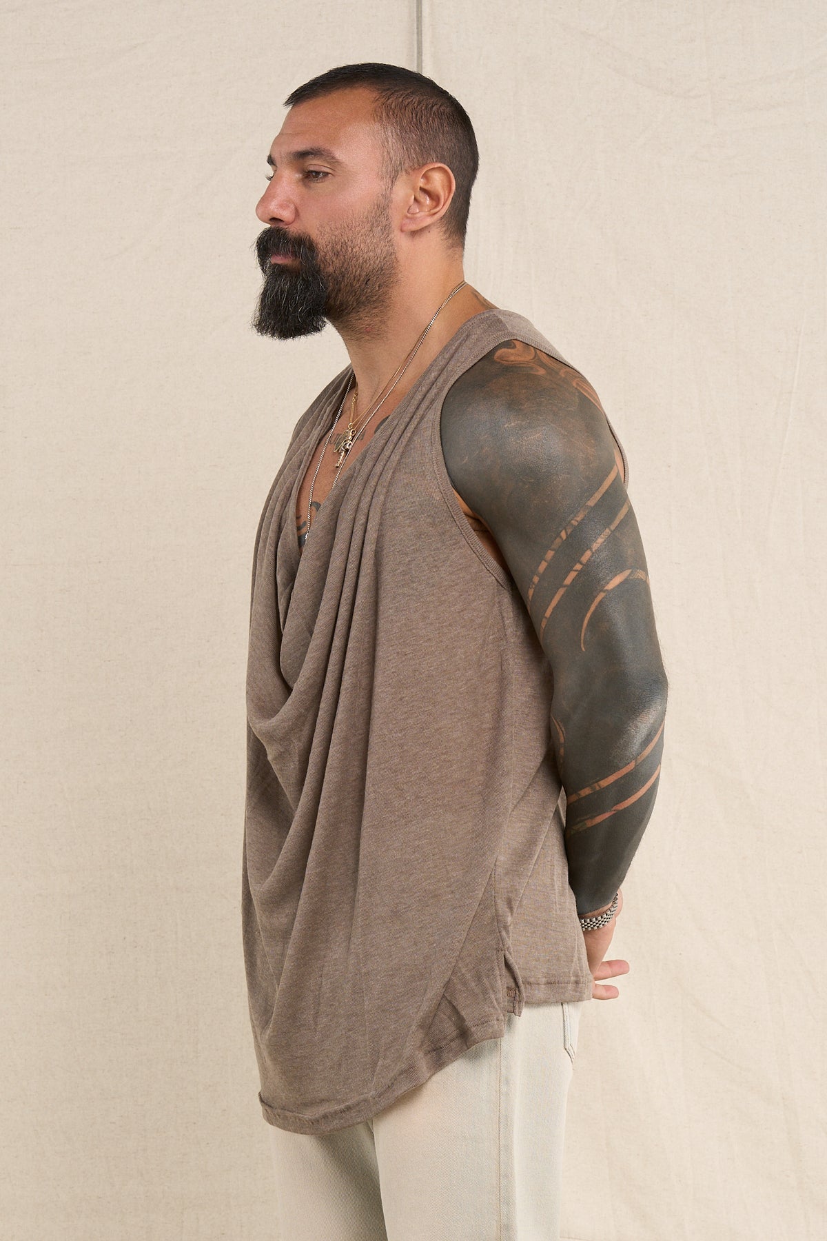 Camiseta de tirantes de punto negra