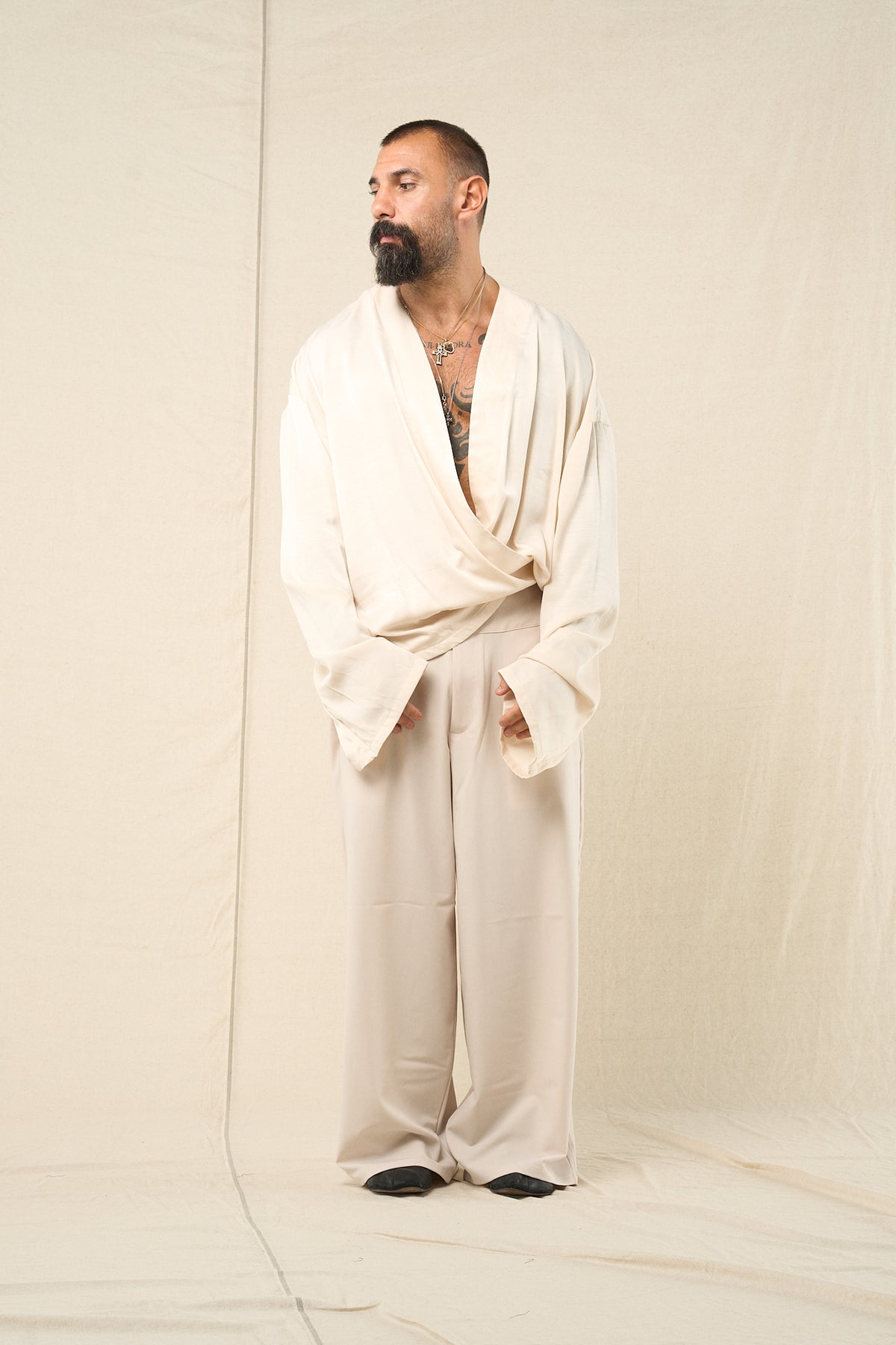 Kimono Incrocio Crema