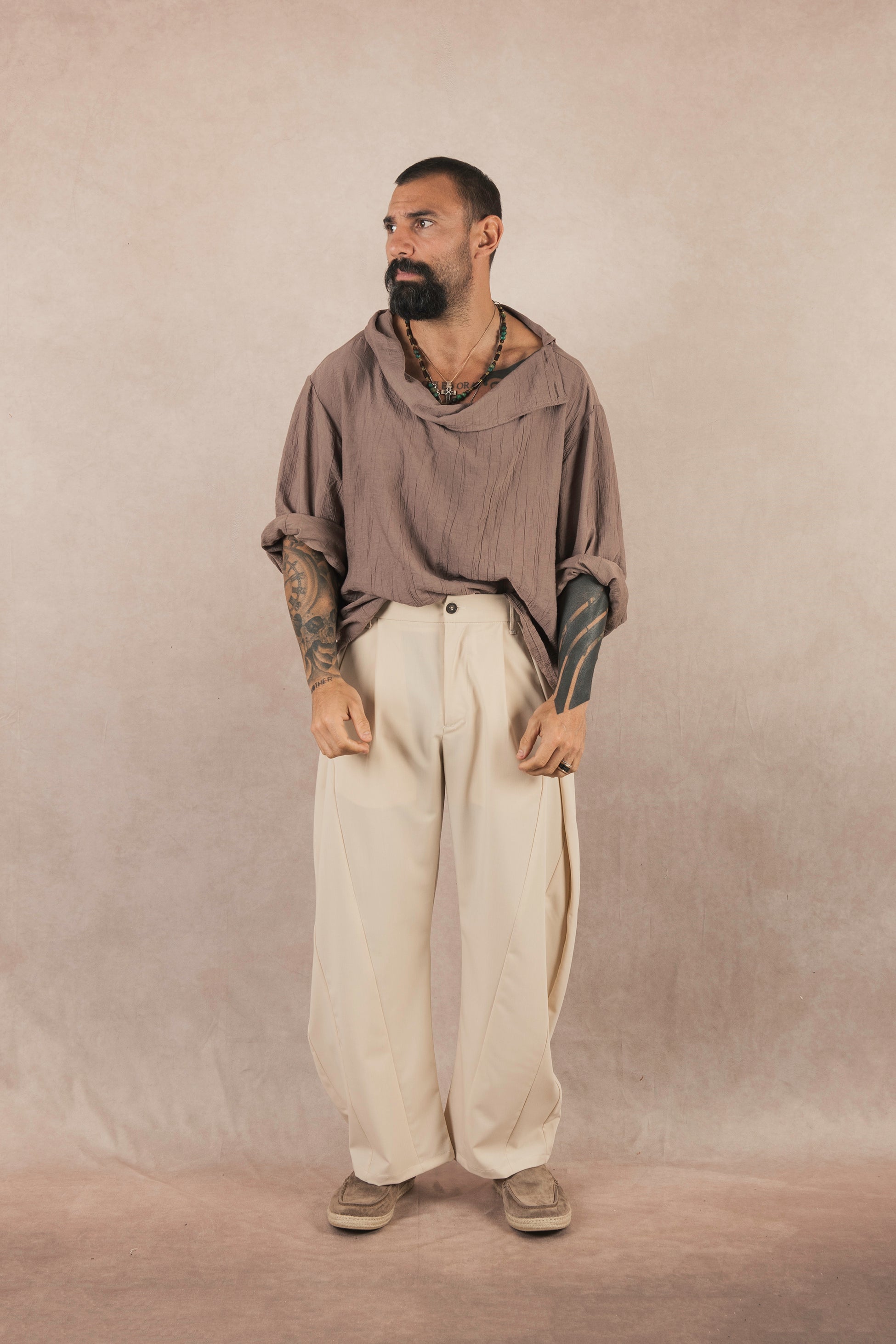 Pantalone Japan Con Pence beige