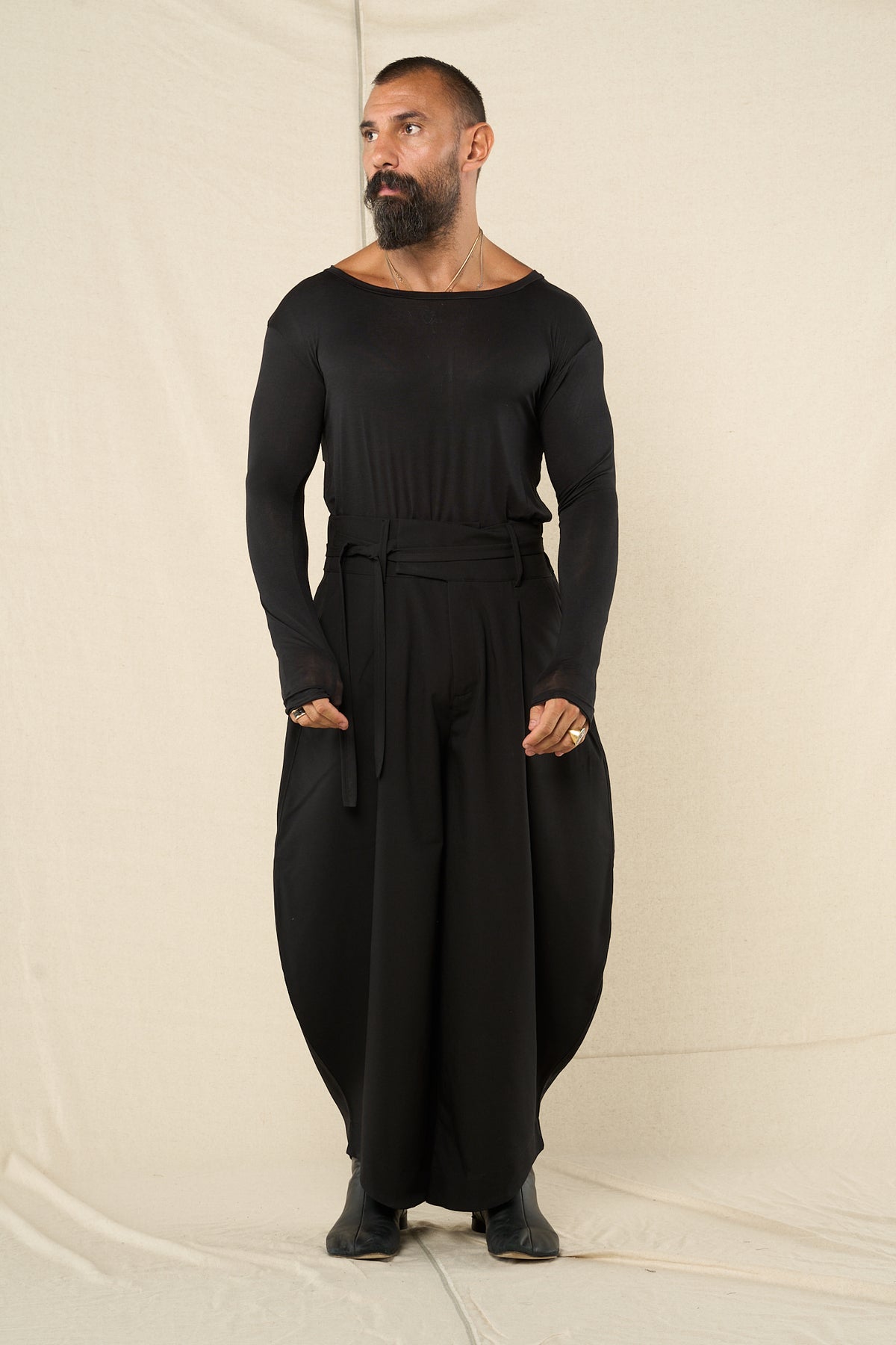 T-shirt Viscosa  M/L Nero