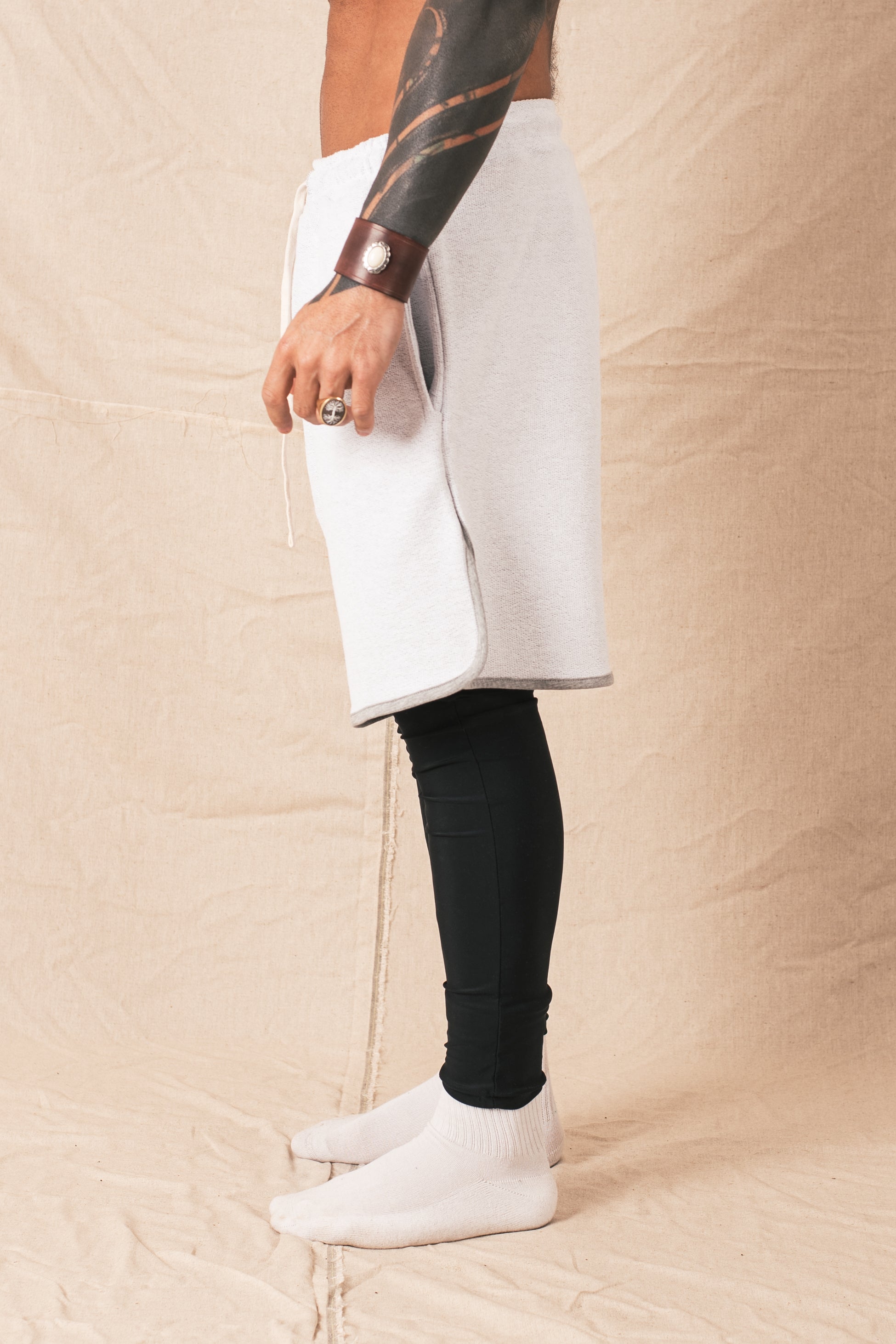 Bermuda in felpa Core Grigio