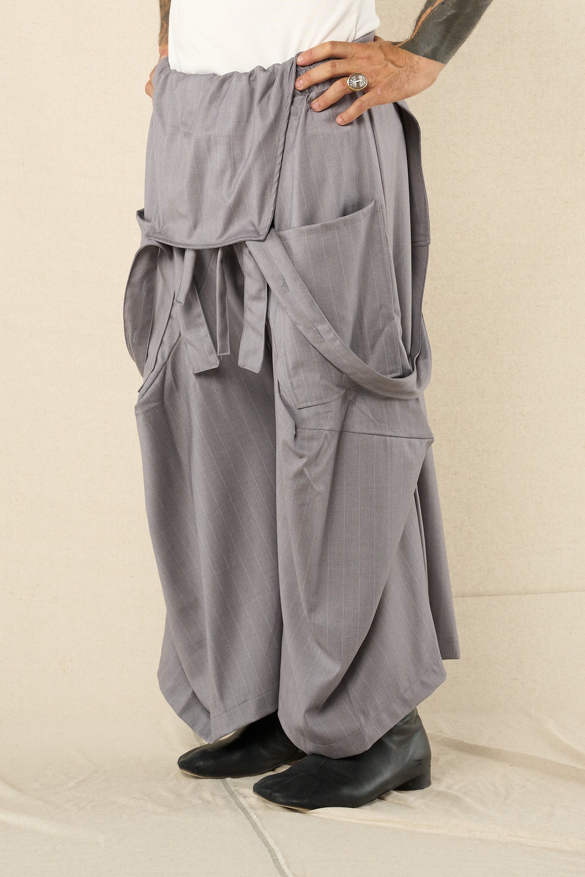 Tulumpette Grigio Gessato