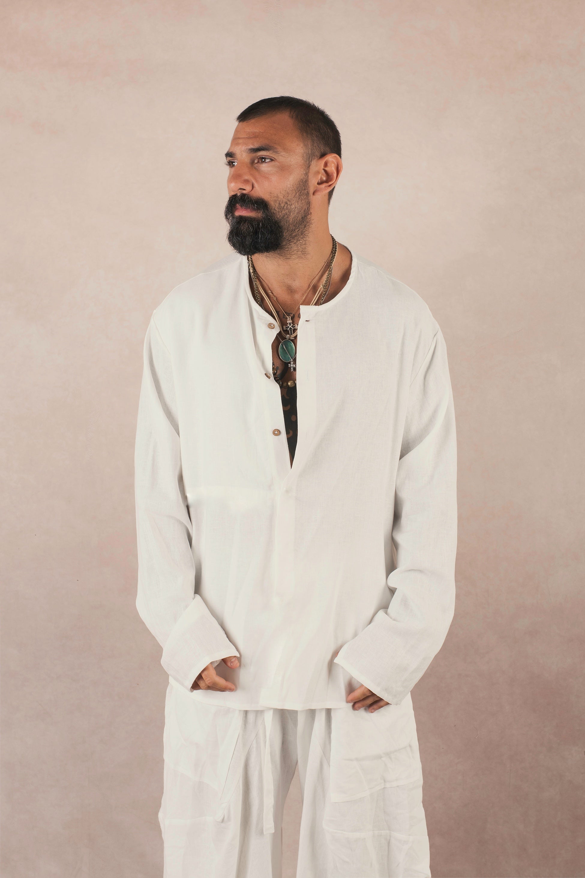 Serafino In lino Bianco