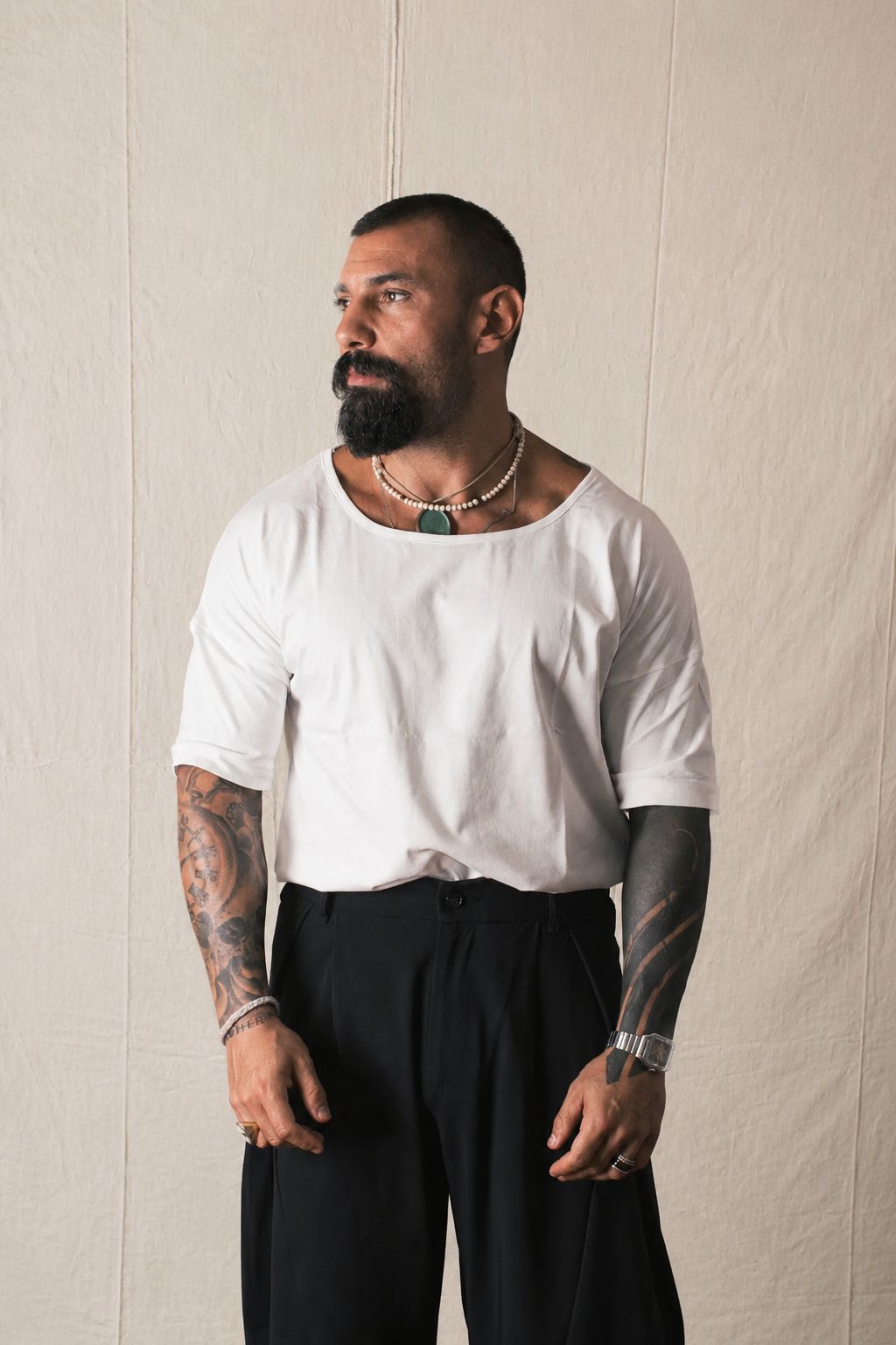 T-Shirt Mezza Manica Bianco
