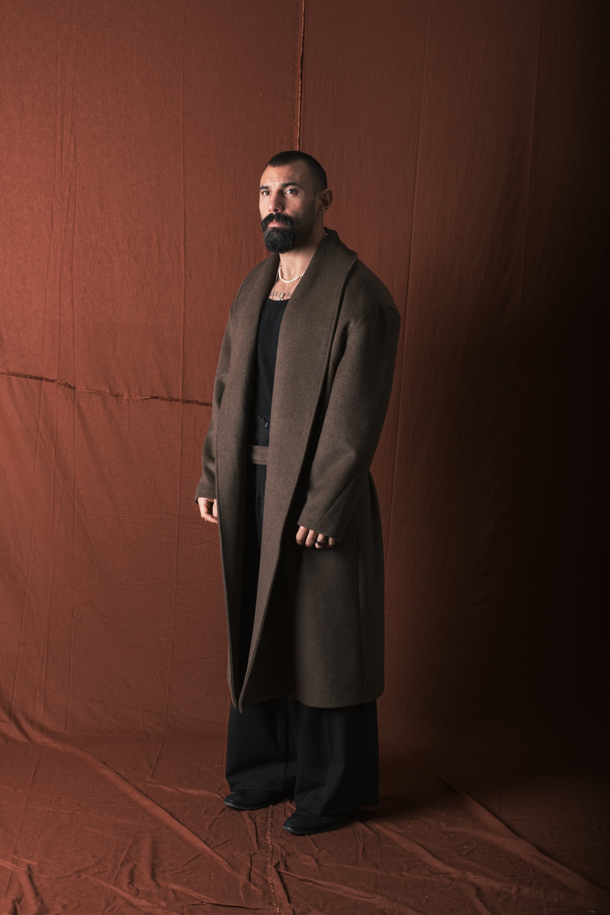 Cappotto Nomade Sciallato Moro