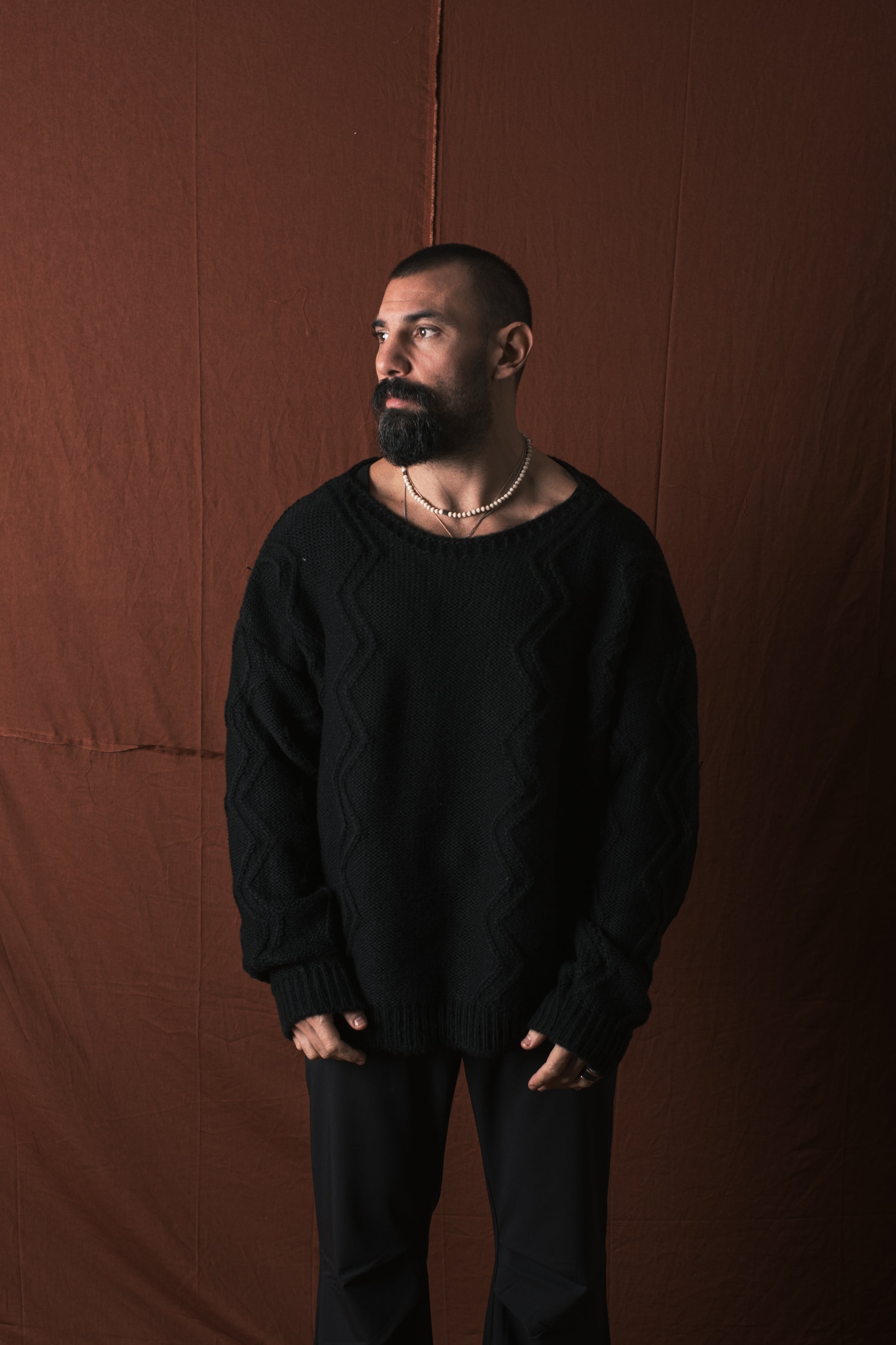 Girocollo Big Over Nero