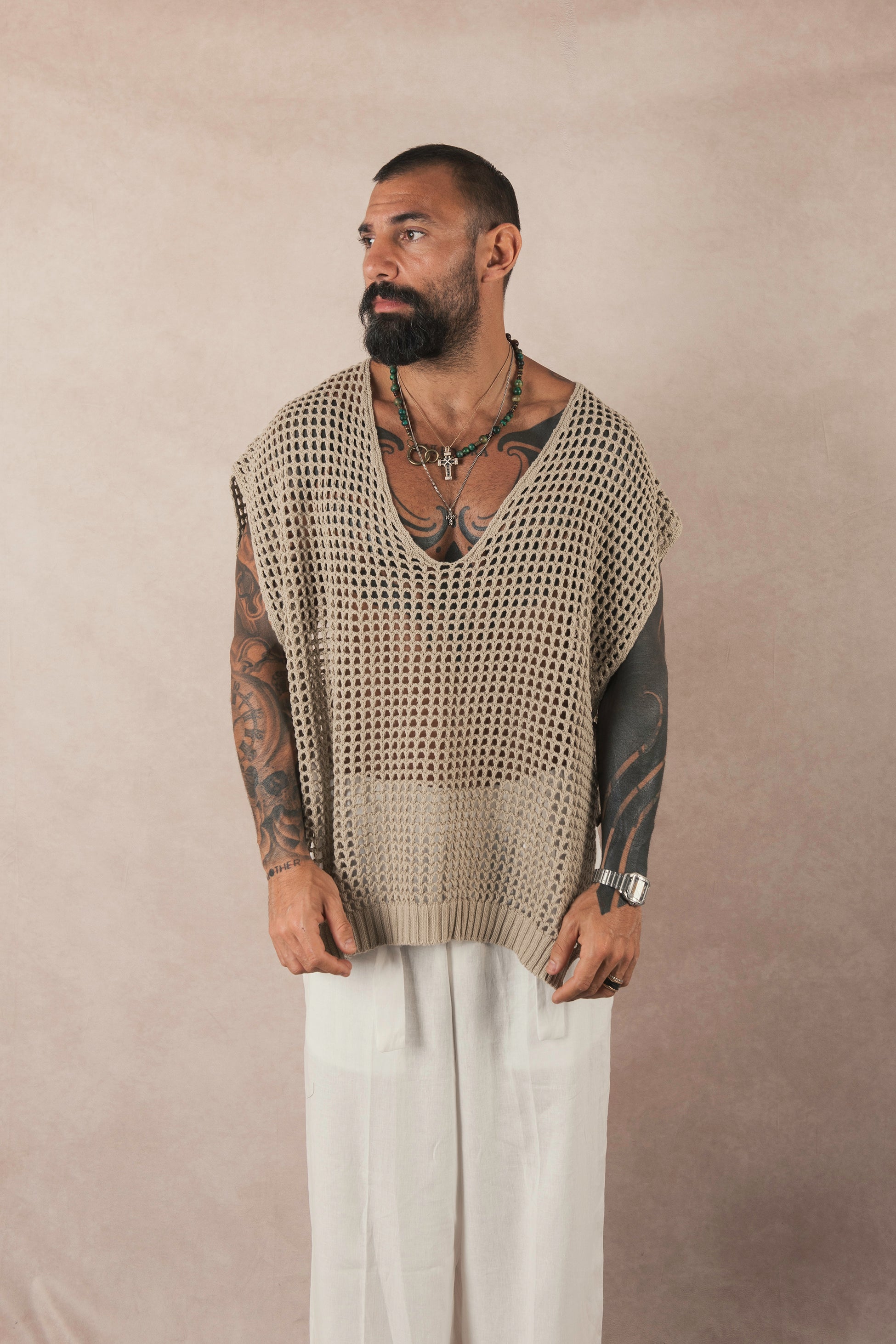 Smanicato In Maglia Open Corda