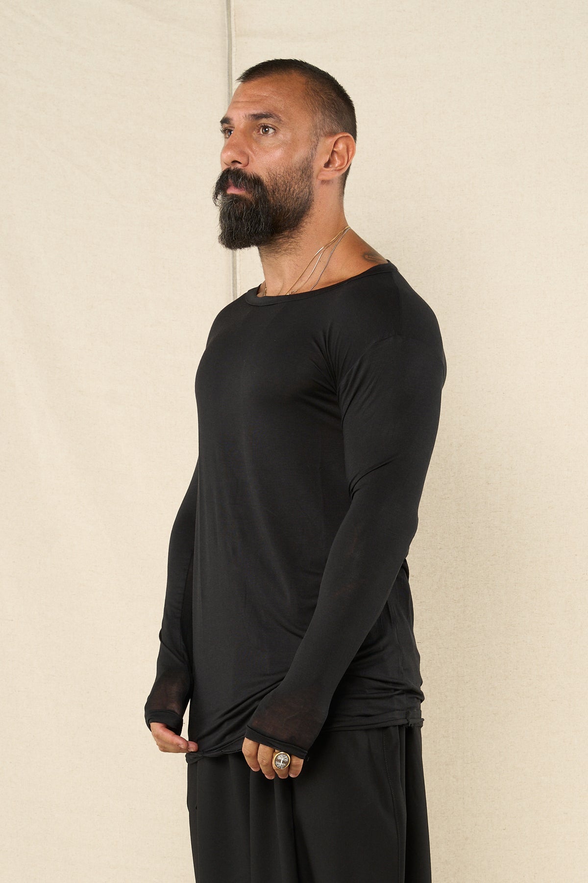 Viscose T-shirt M/L Black