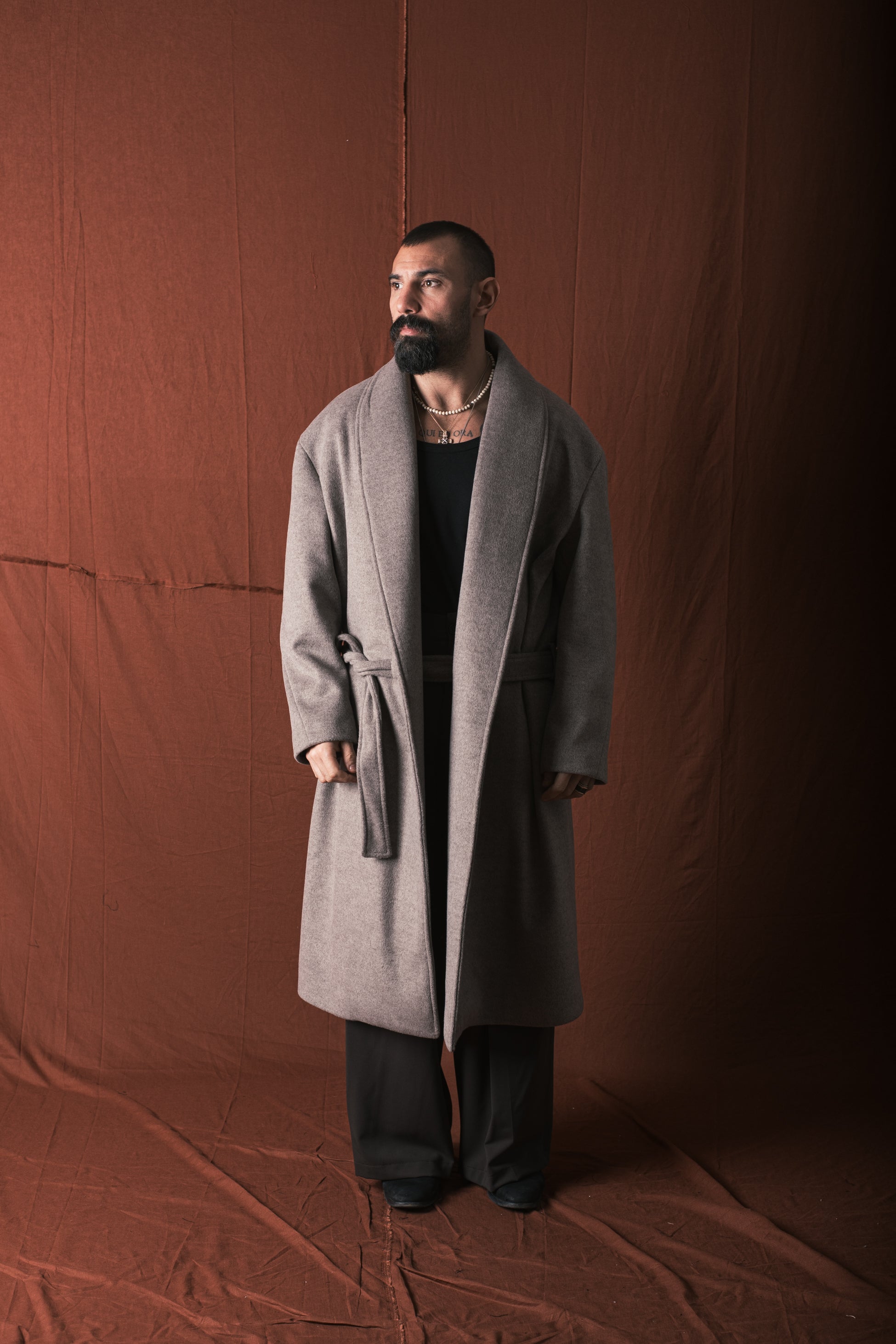 Cappotto Nomade Sciallato Taupe