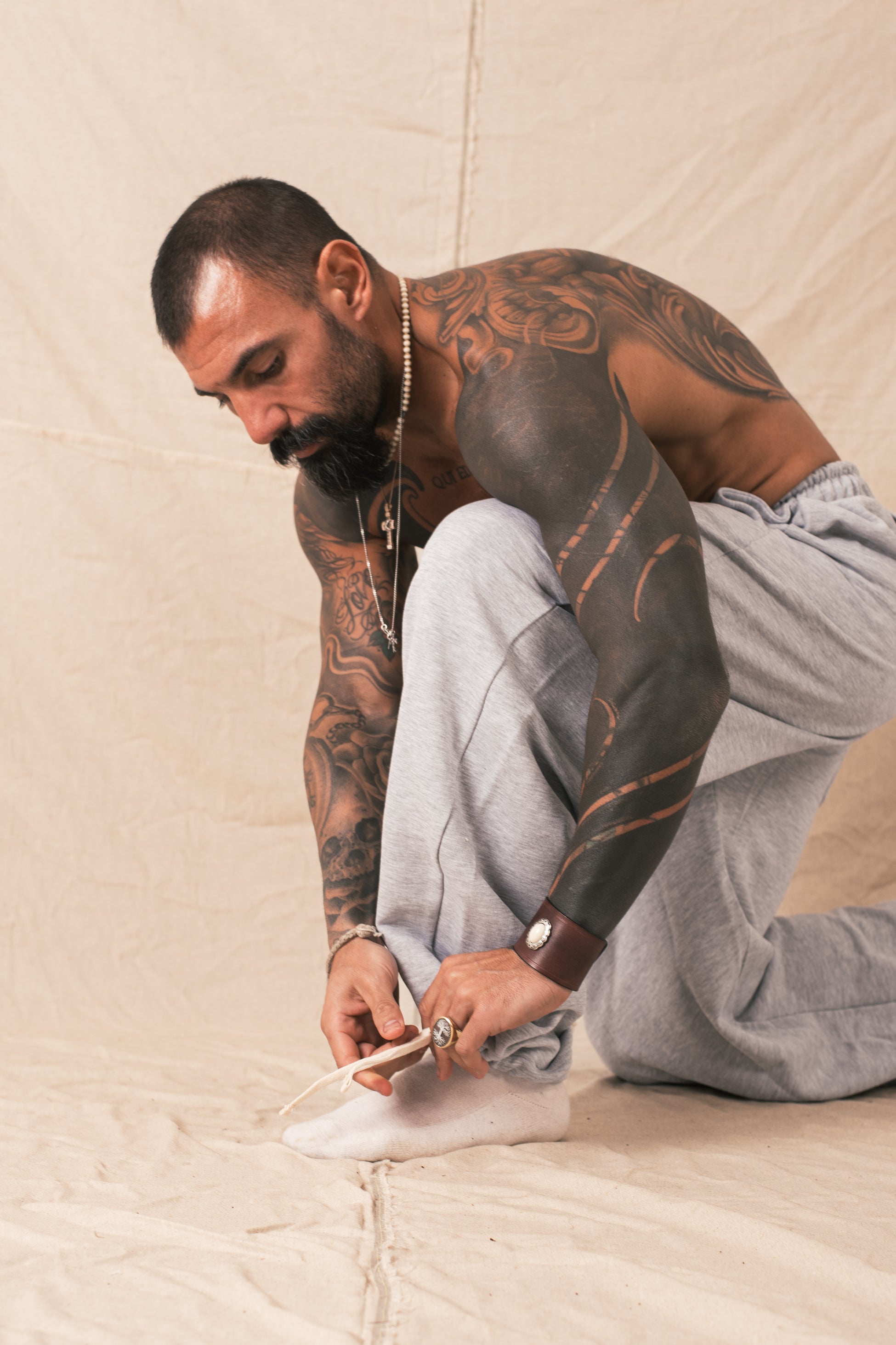 Pant Felpa Palazzo Grigio