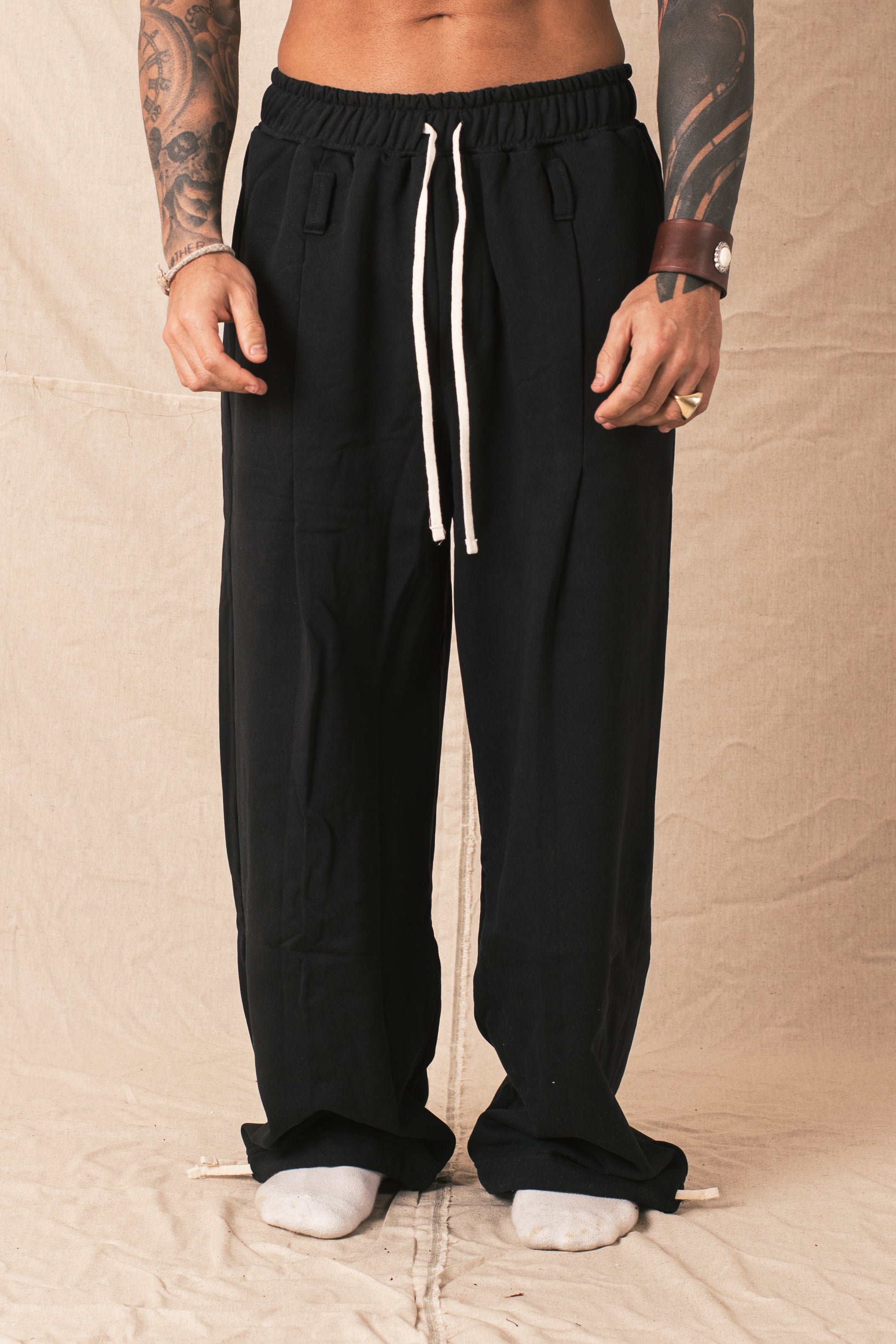 Pant Felpa Palazzo Nero