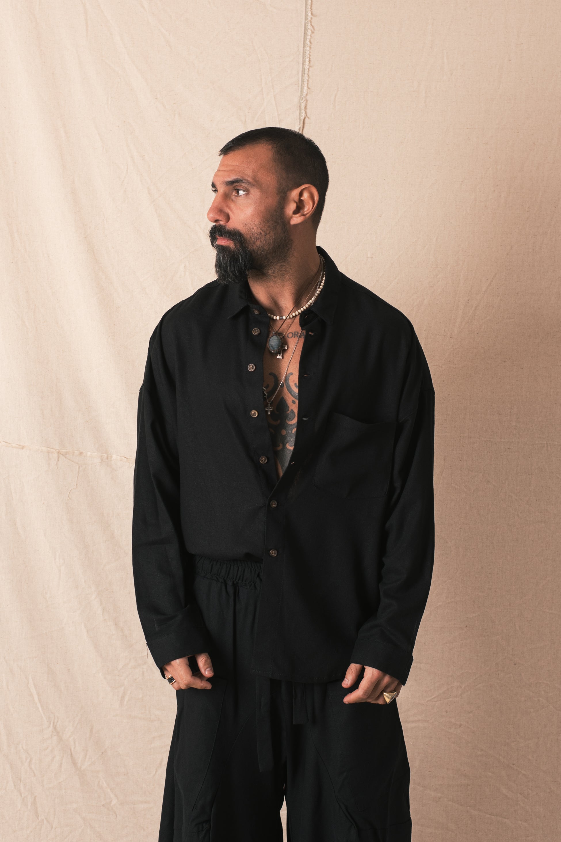 Camicia Bottoni 2.0 Nero