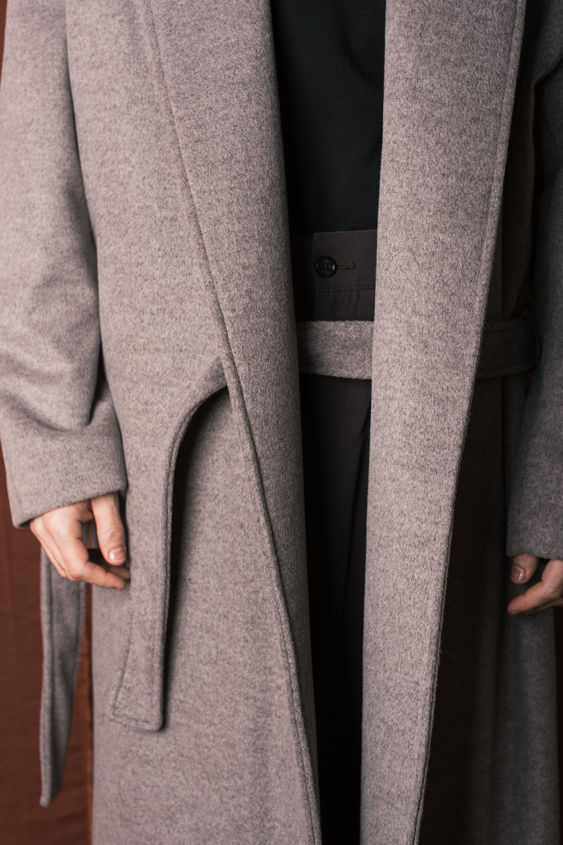 Cappotto Nomade Sciallato Taupe