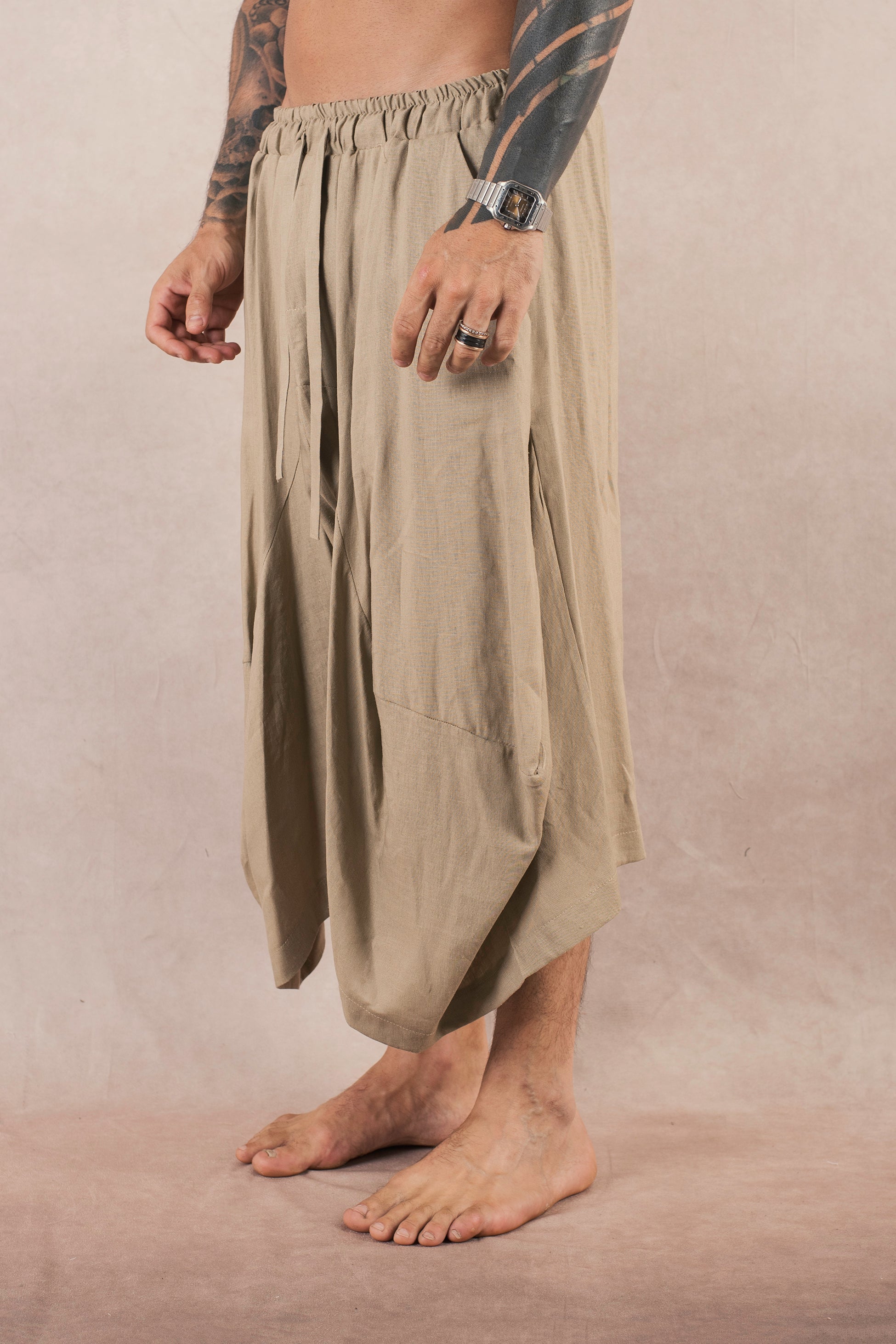 Short  In Lino Khaki