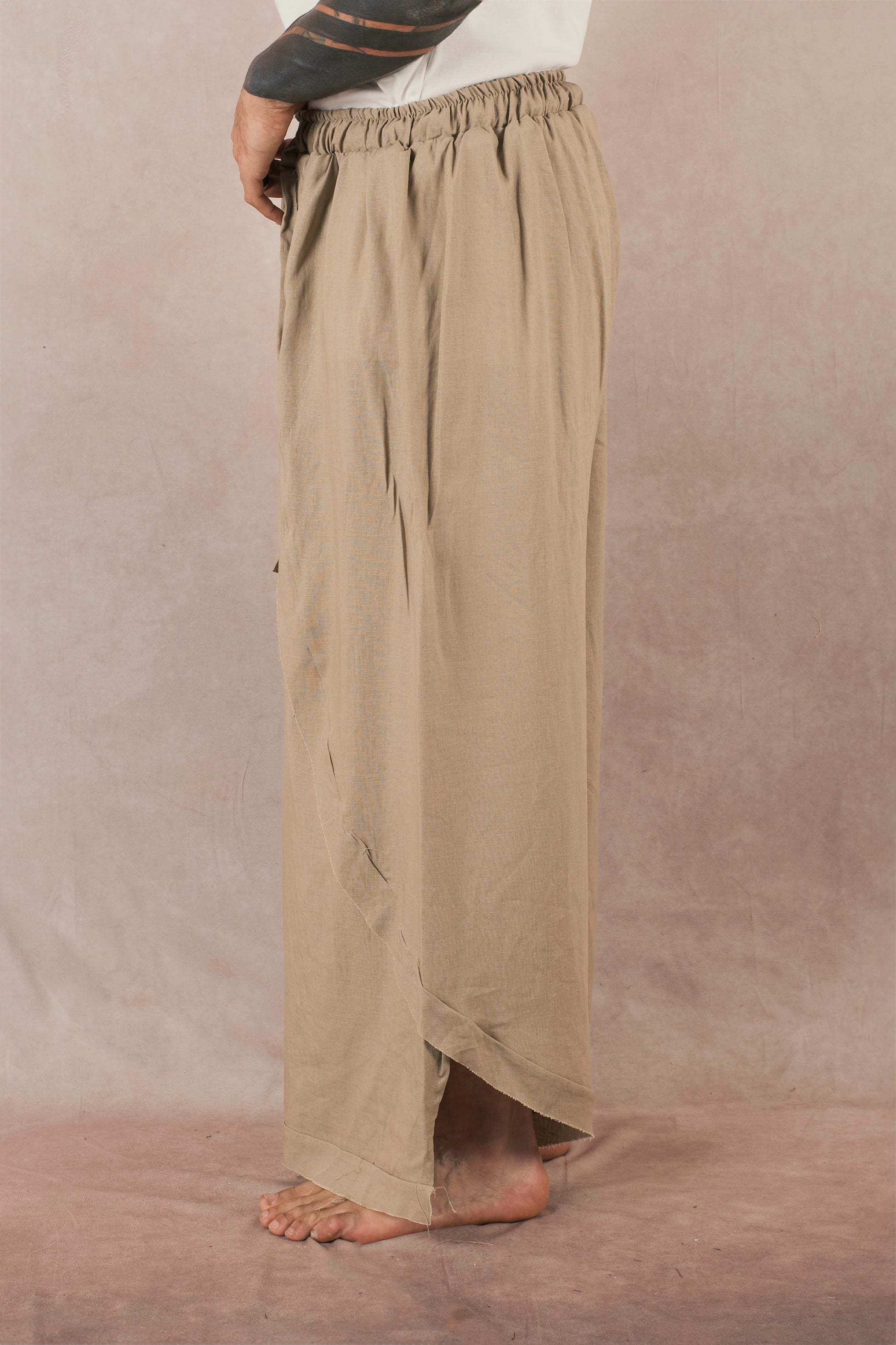 Japan Incrocio In Lino Khaki