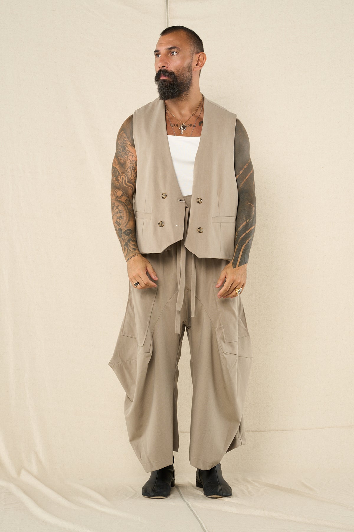 Gilet Classico Greige