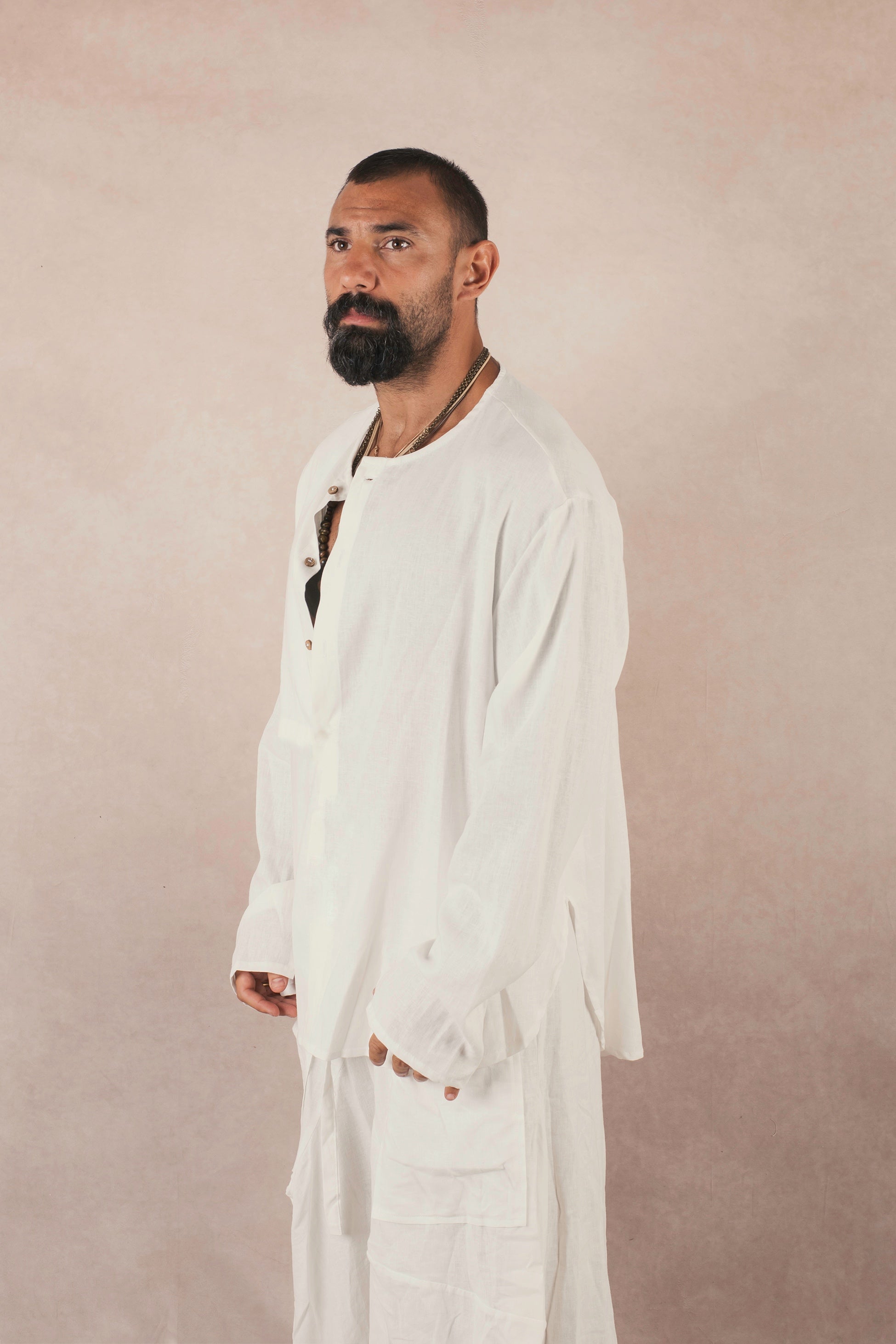 Serafino In lino Bianco