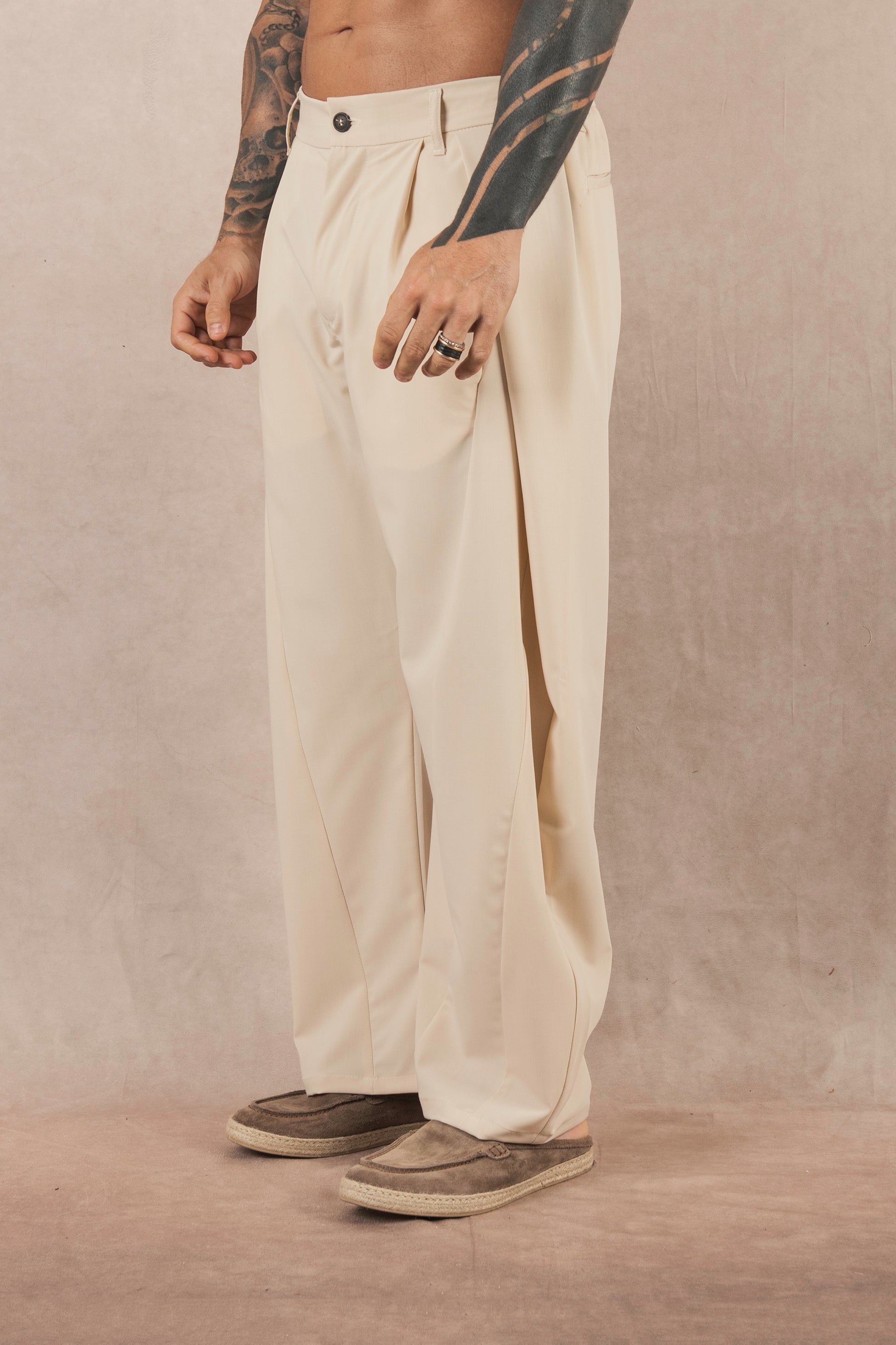 Pantalone Japan Con Pence beige