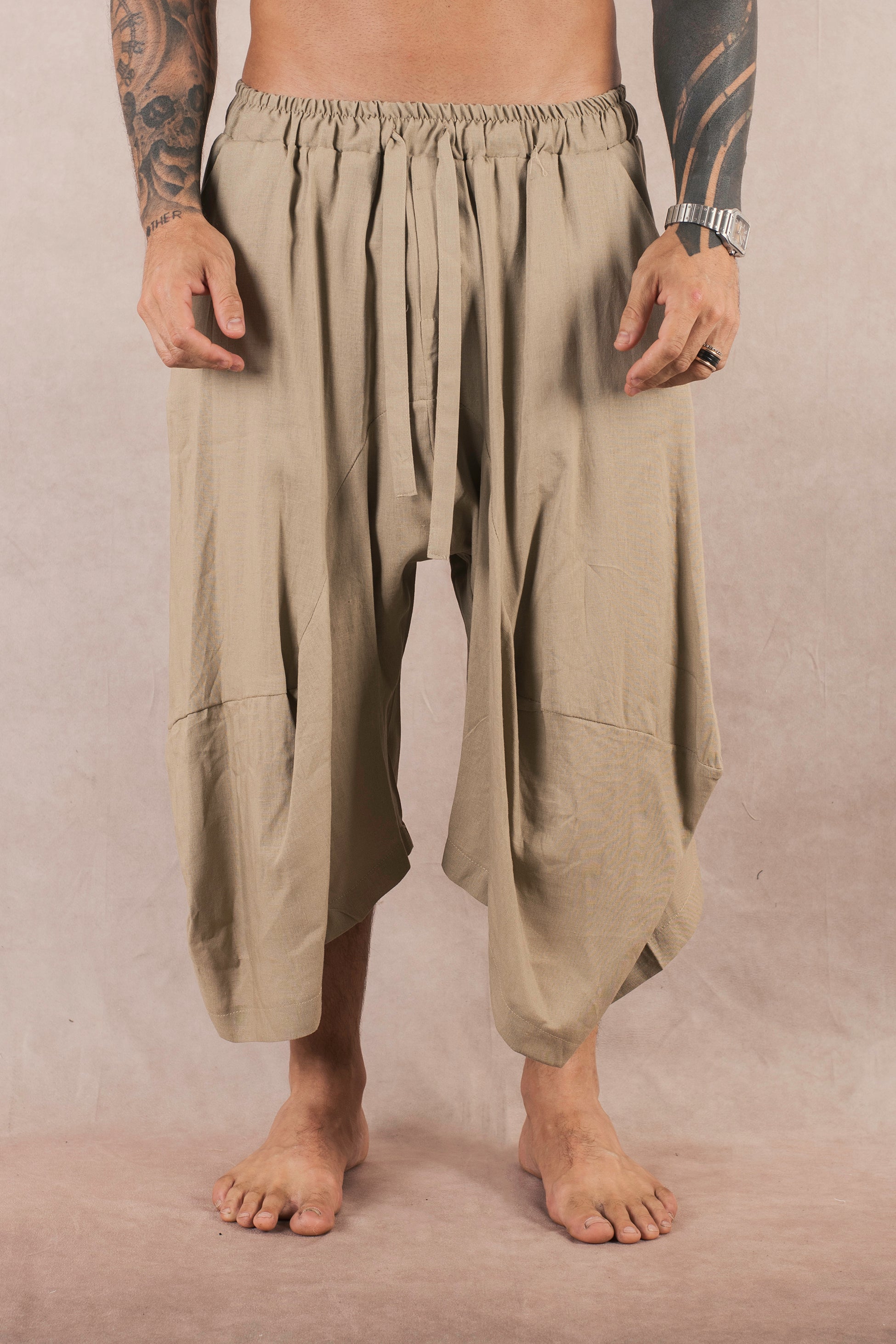 Short  In Lino Khaki