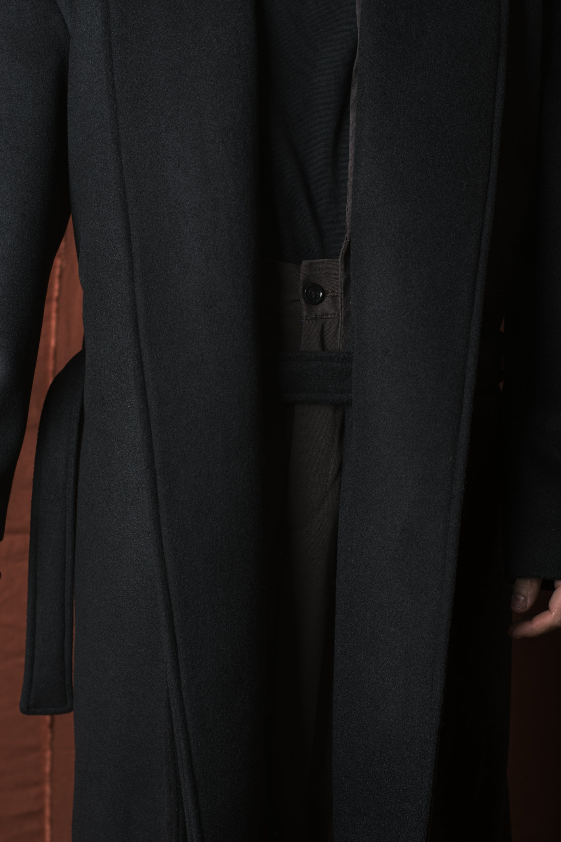 Cappotto Nomade Sciallato Nero