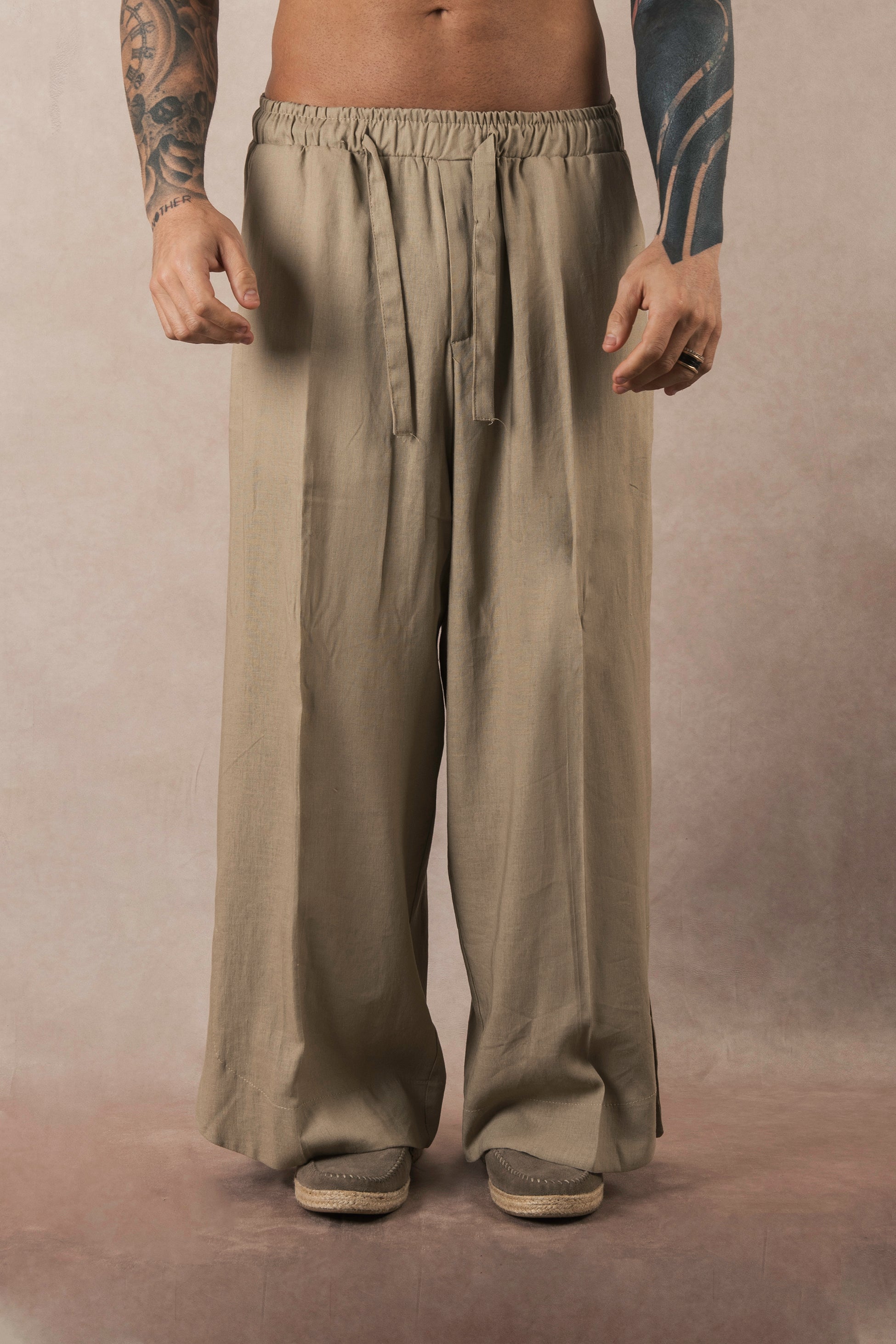 Japan Khaki Linen Split