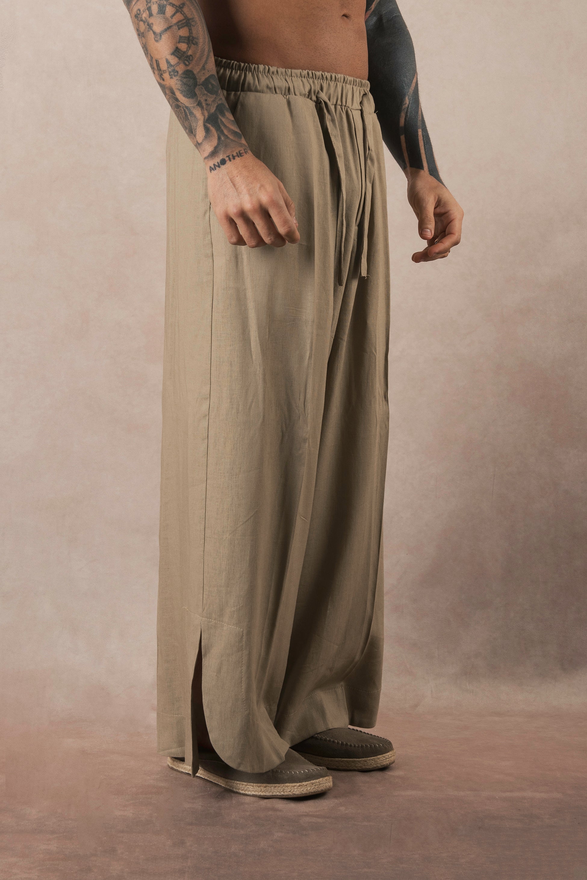 Japan Khaki Linen Split