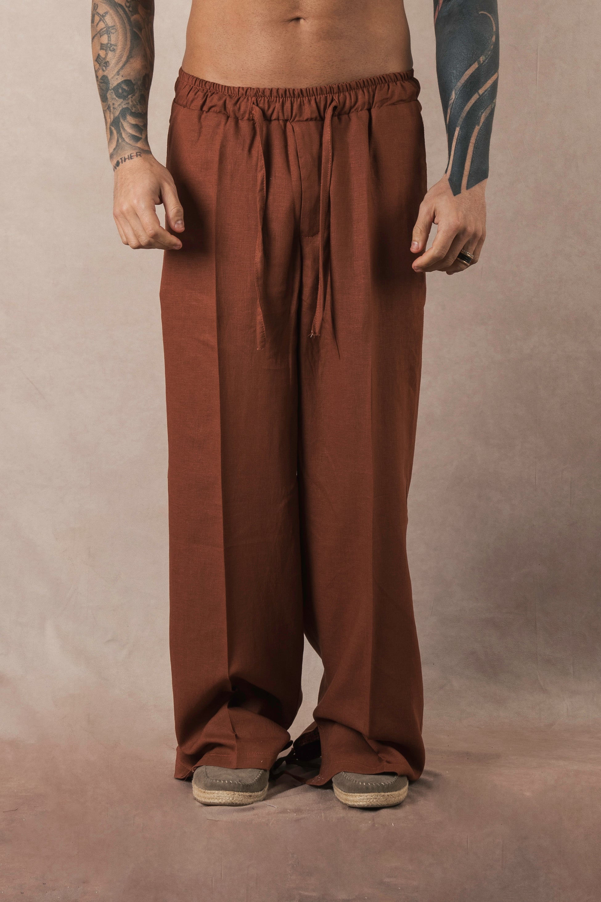 Terra Linen Palazzo Pants