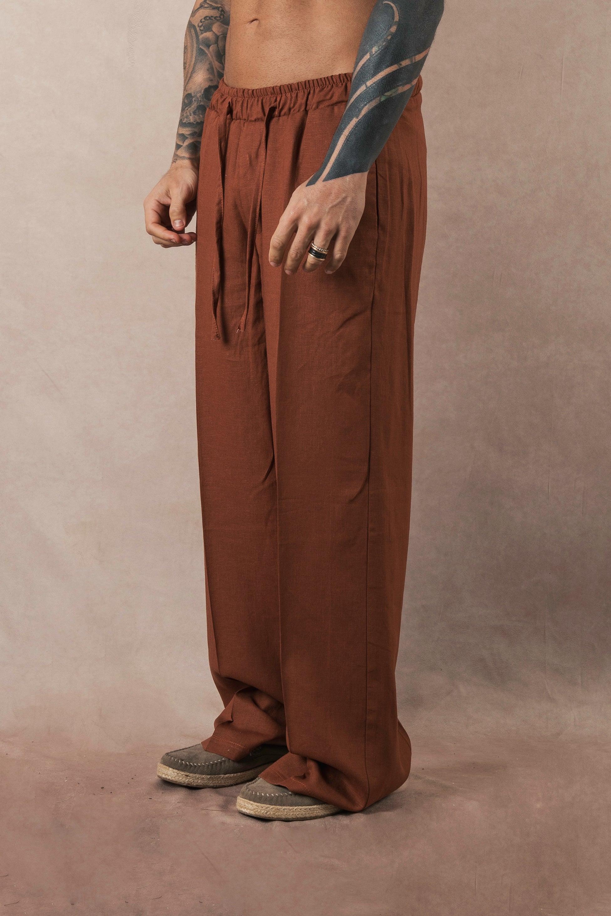 Terra Linen Palazzo Pants