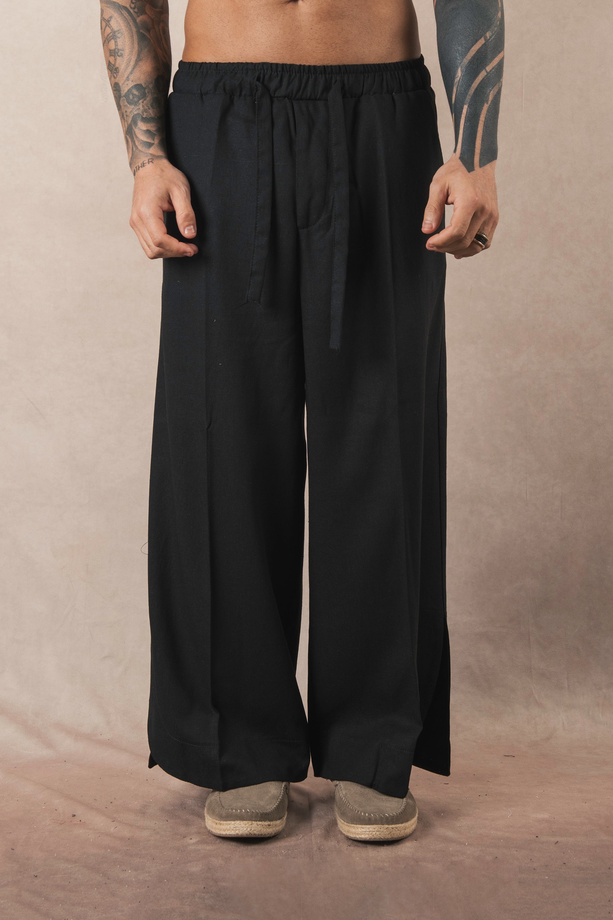 Japan Black Linen Split