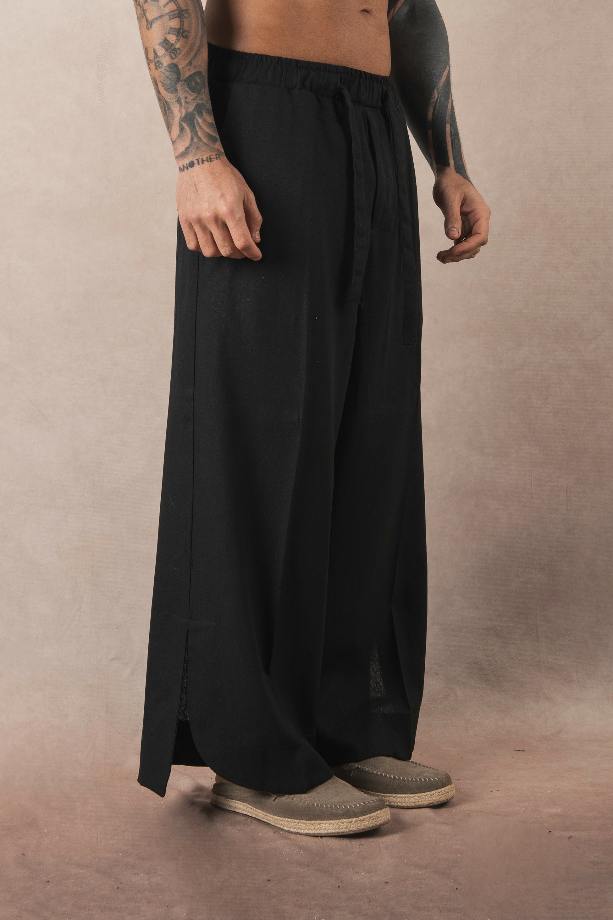Japan Black Linen Split