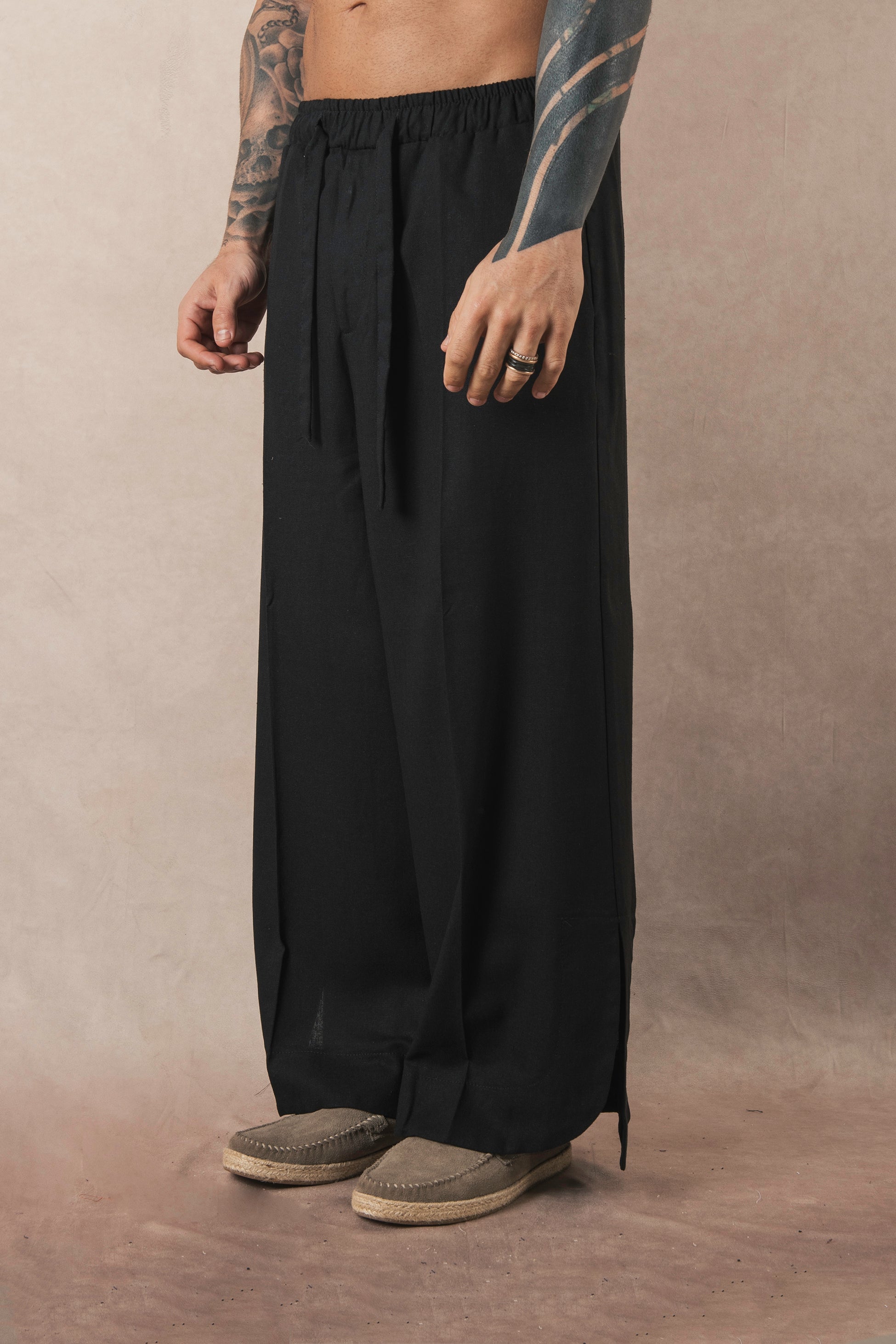 Japan Black Linen Split