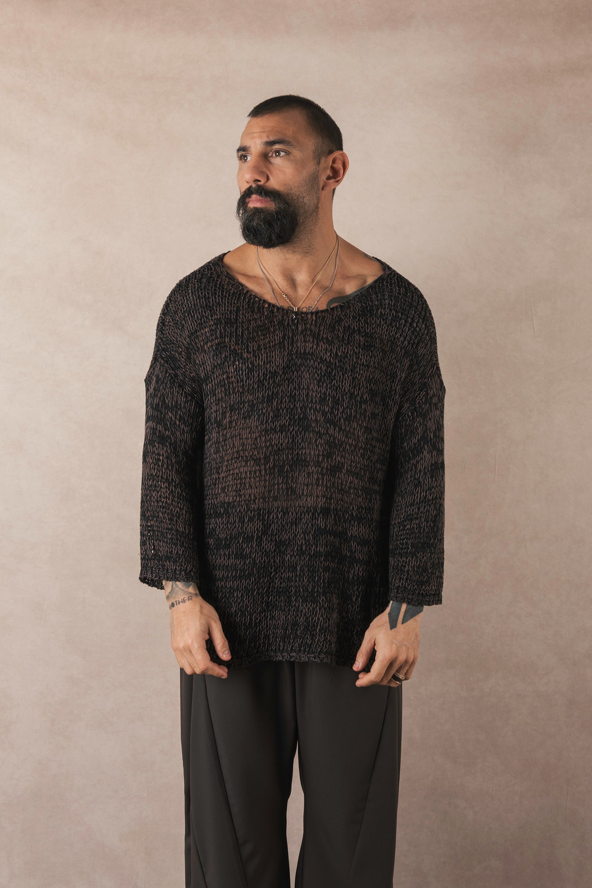Wind Jersey Black/Dark Brown