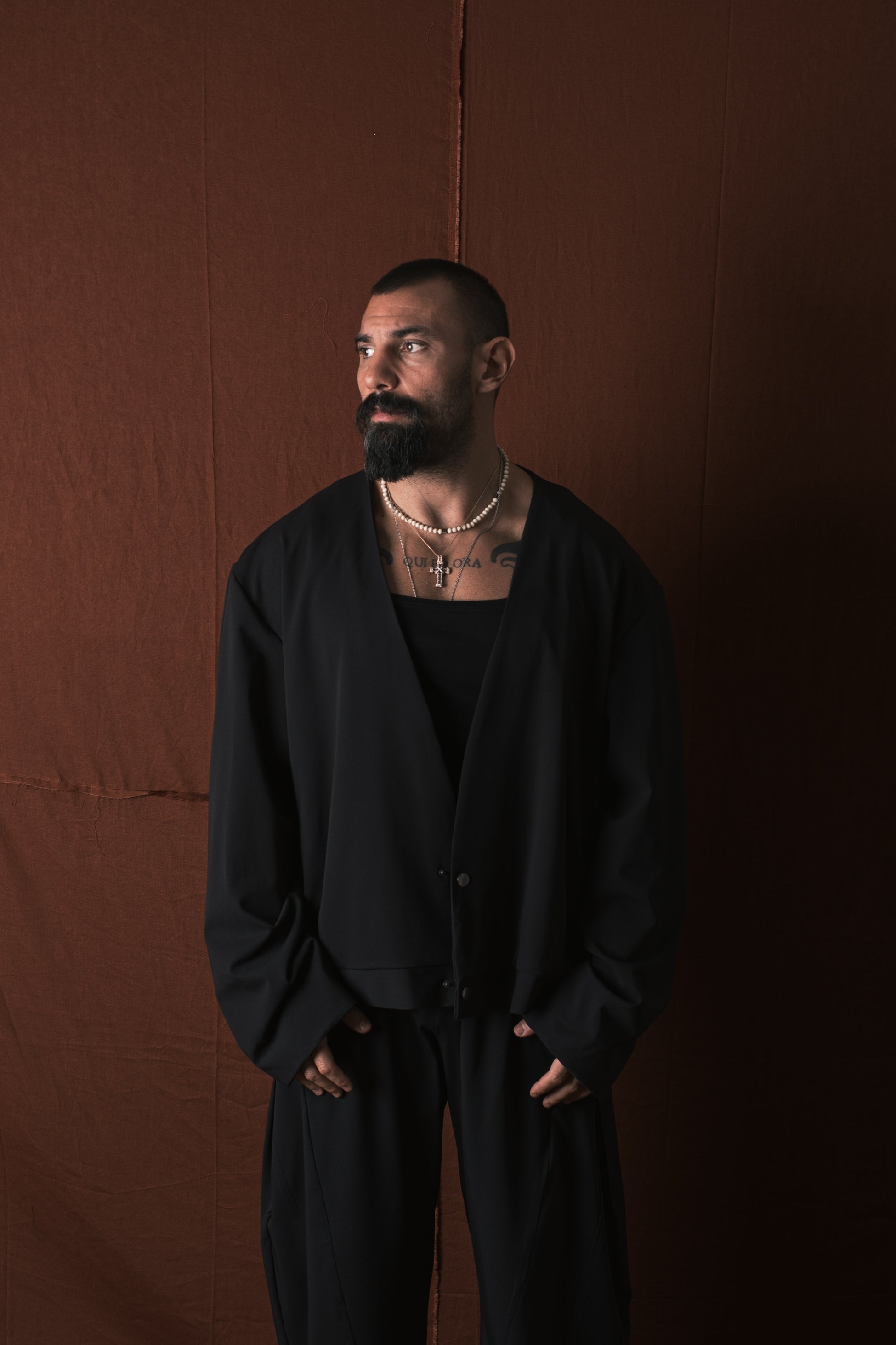 Giacca Crop Oversize Nero