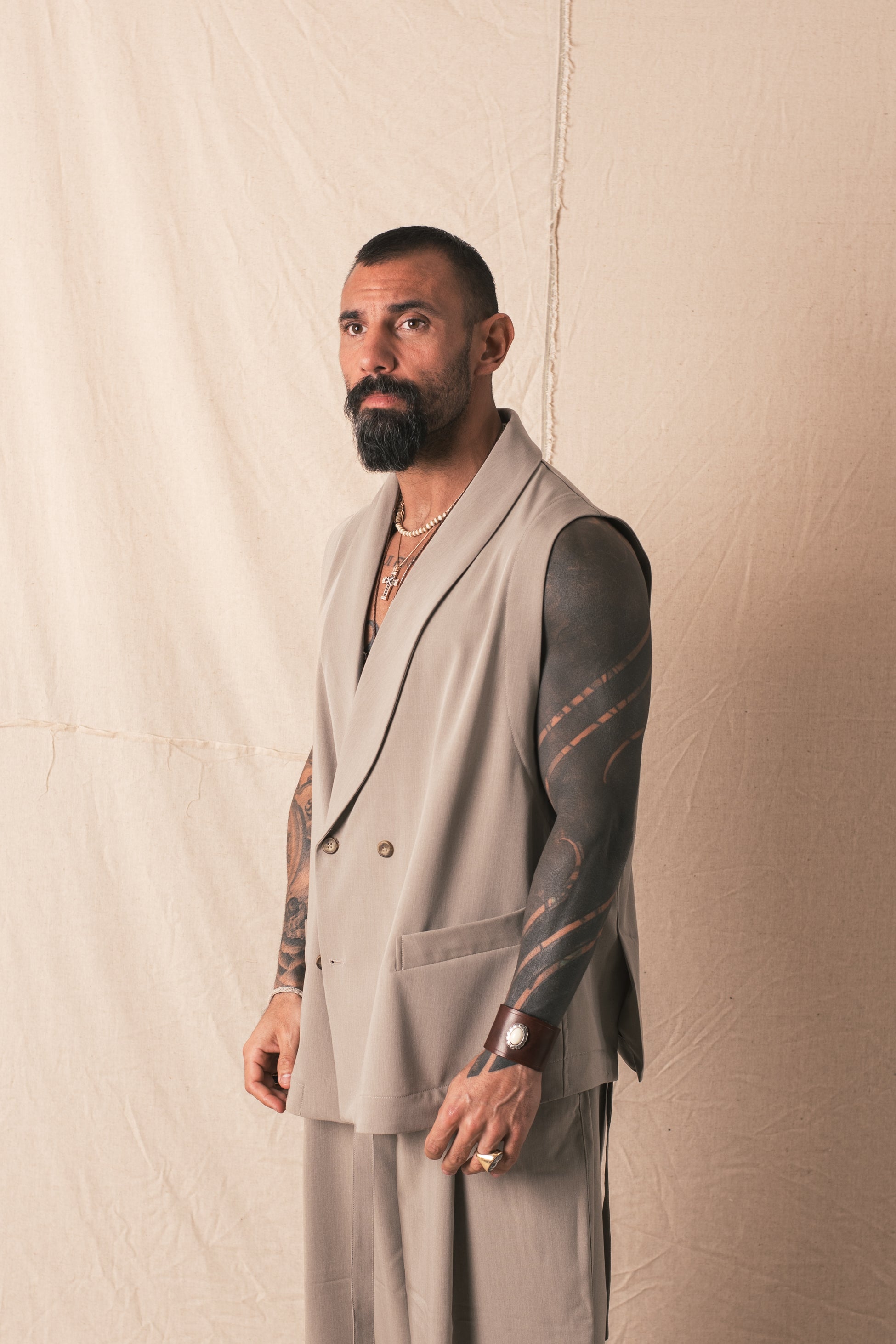 Smanicato DoppioPetto Classico Greige