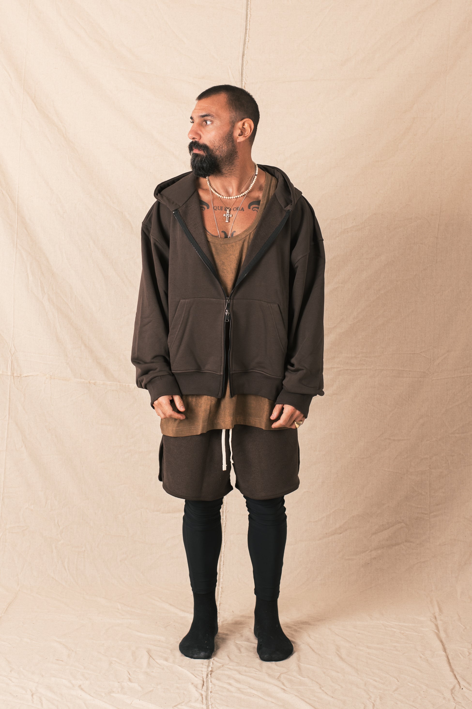 Bermuda in felpa Core Moro